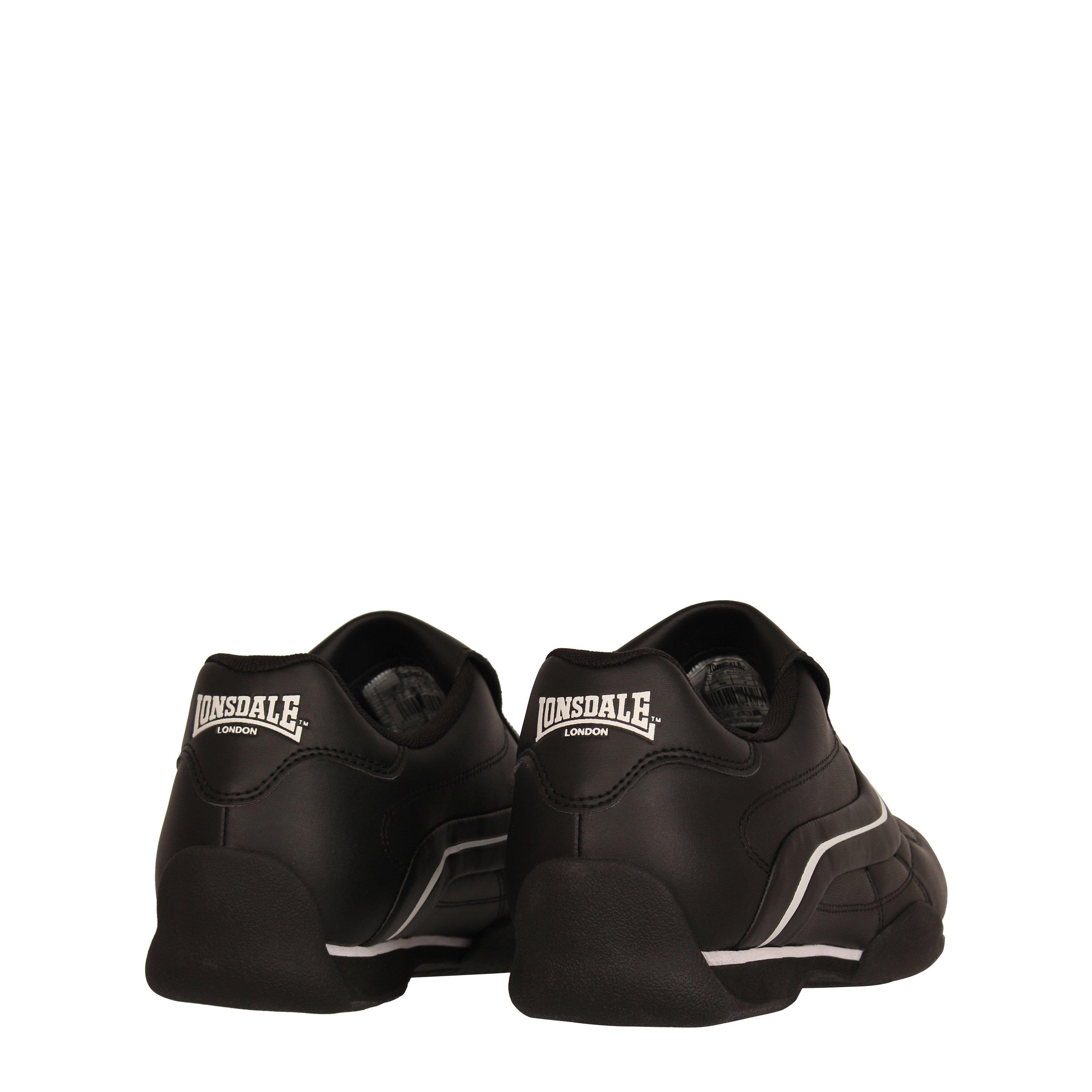 Black/White - Lonsdale - Camden Slip Trainers Mens - 4