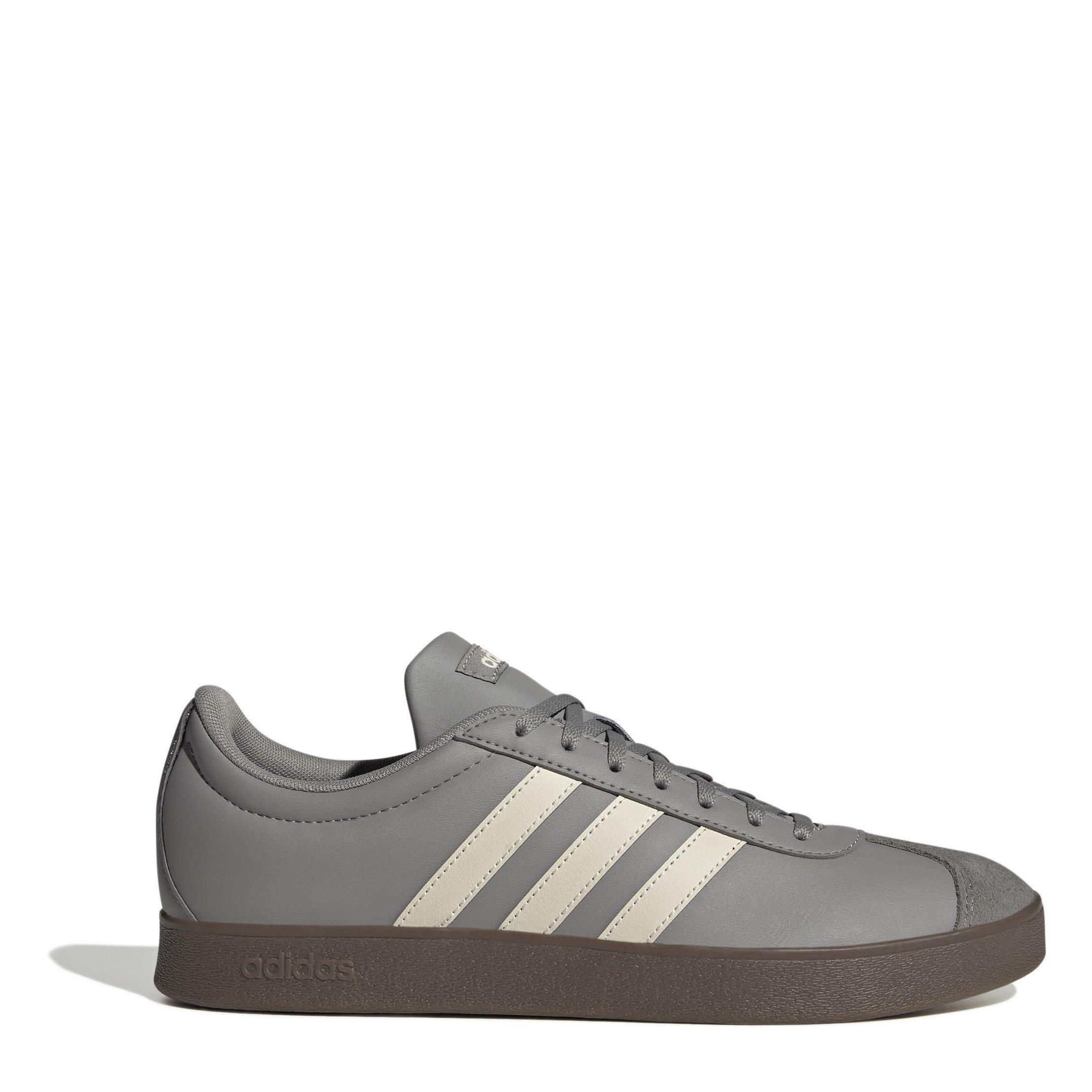 Adidas Men's Vl Court Base Shoes - Grey/Alumina - 7 (40.7)
