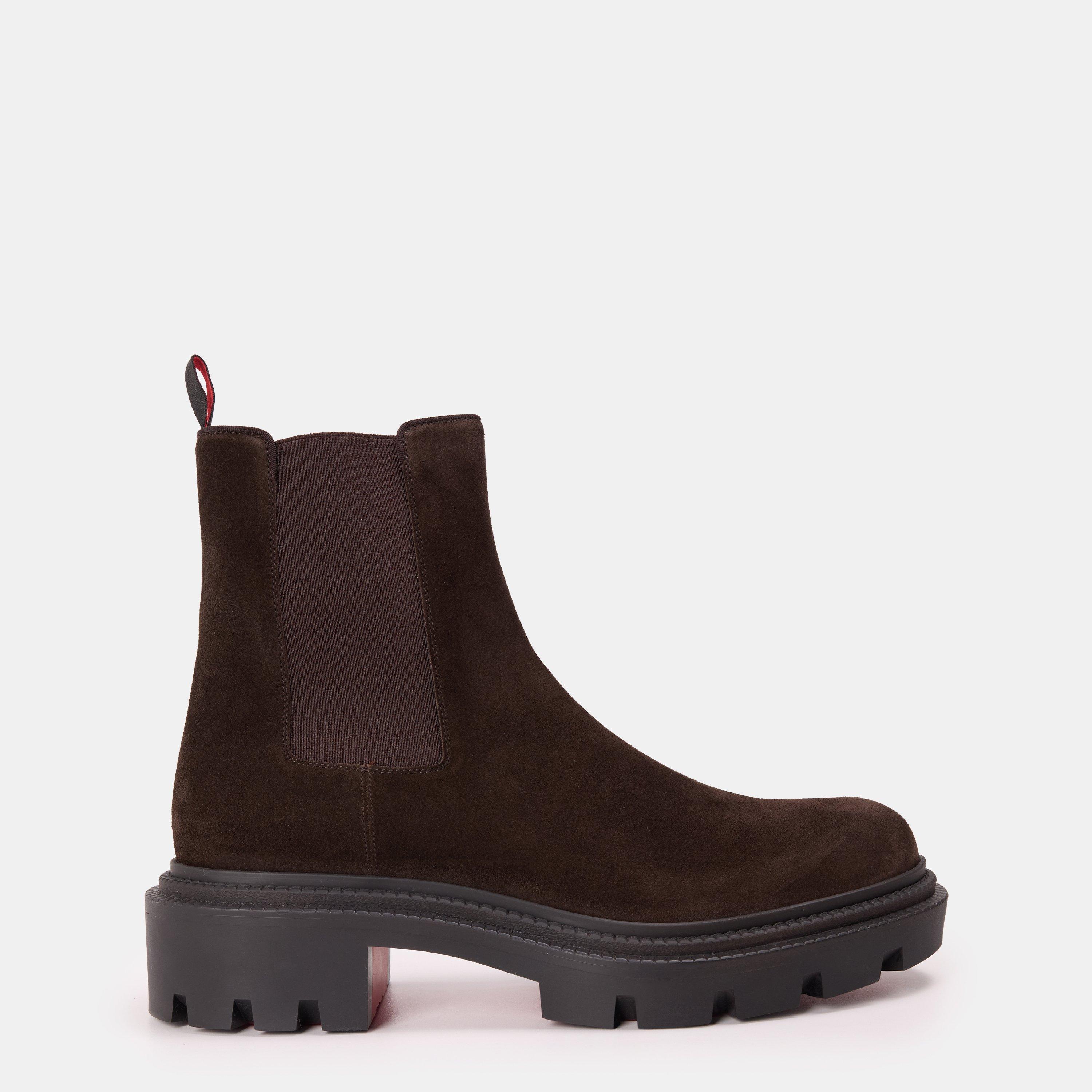 Café - Christian Louboutin - Men's Chelsea Boots - 1