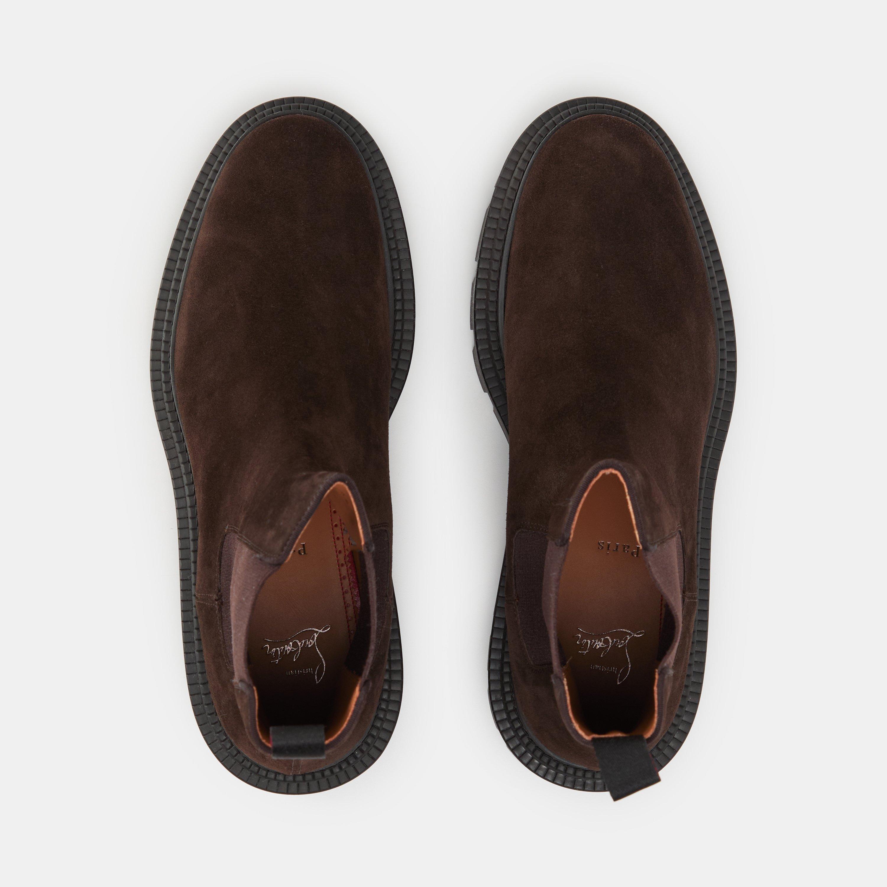 Café - Christian Louboutin - Men's Chelsea Boots - 5