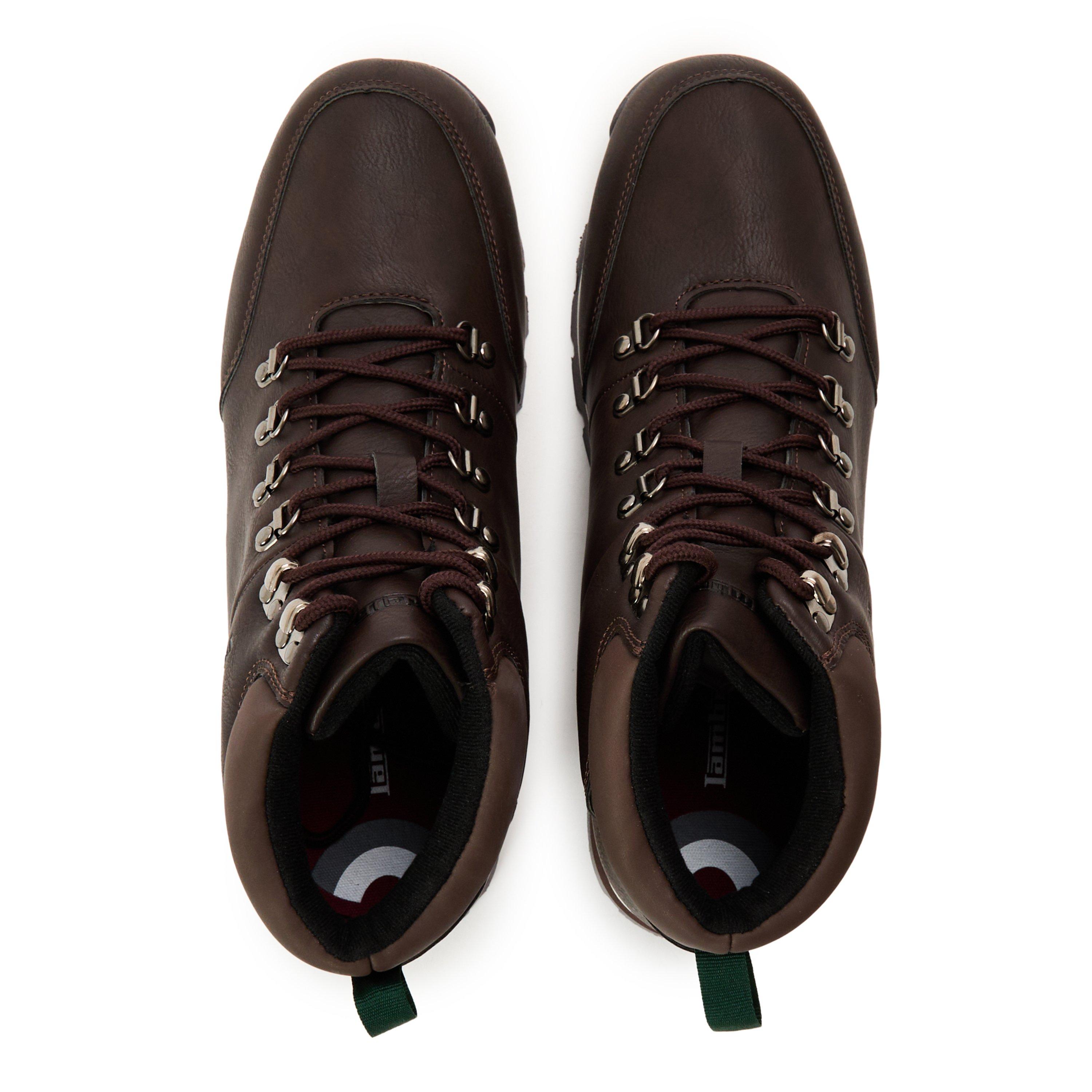 Brown - Lambretta - Men's Everett Hiker Rugged Boots - 4