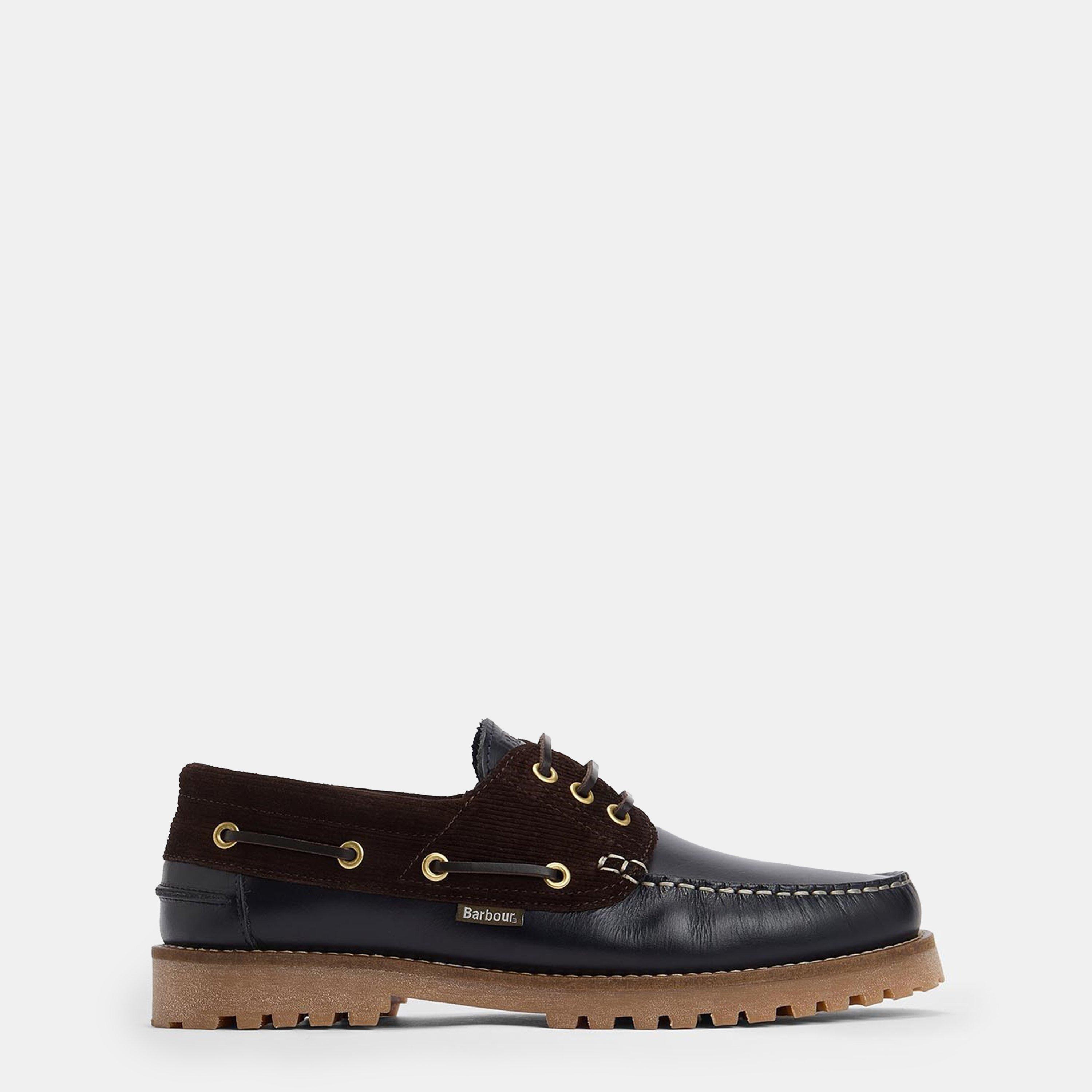 Barbour Men's Deck Boat Shoes - Black Br51 - 7 (41)
