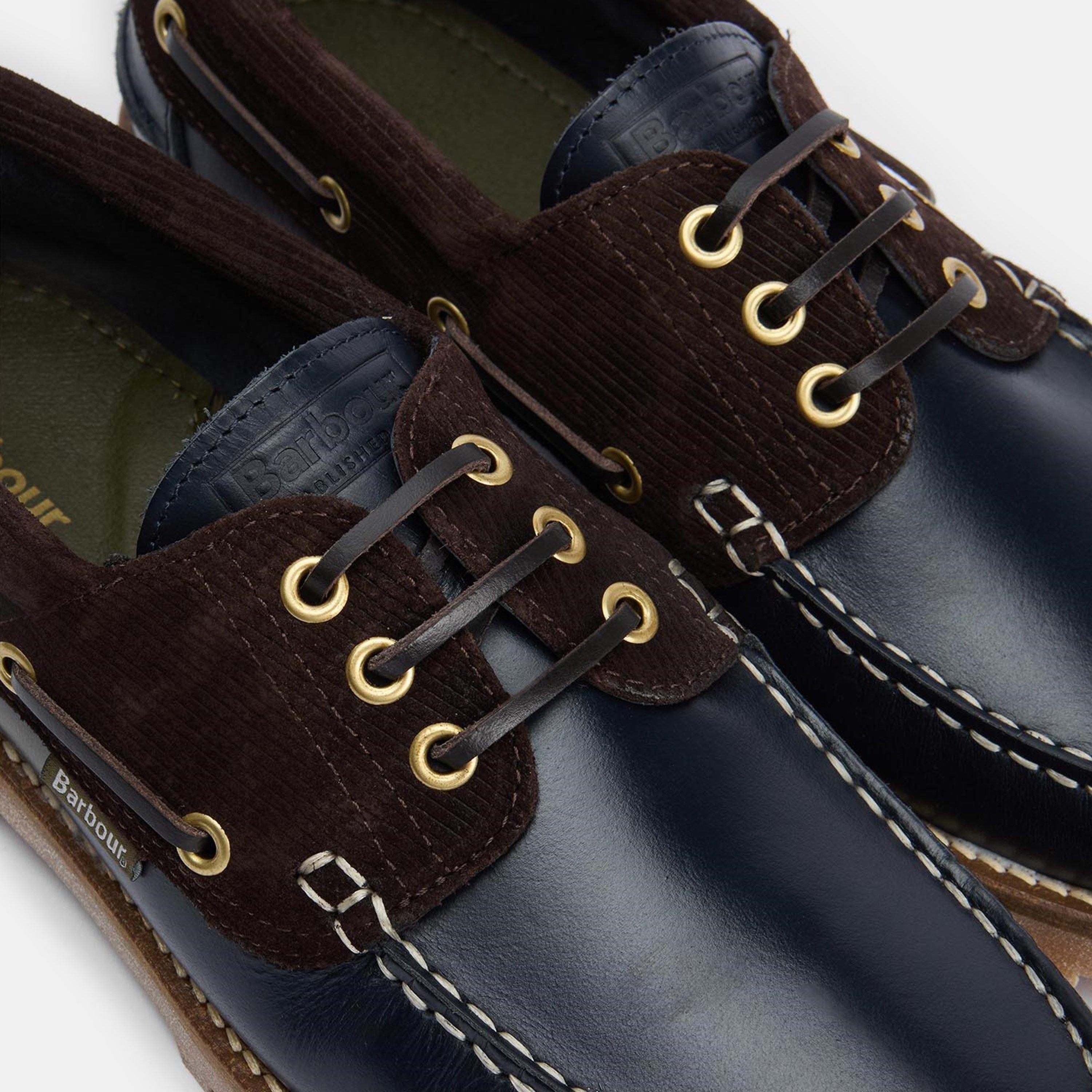 Black BR51 - Barbour - Men's Deck Boat Shoes - 4