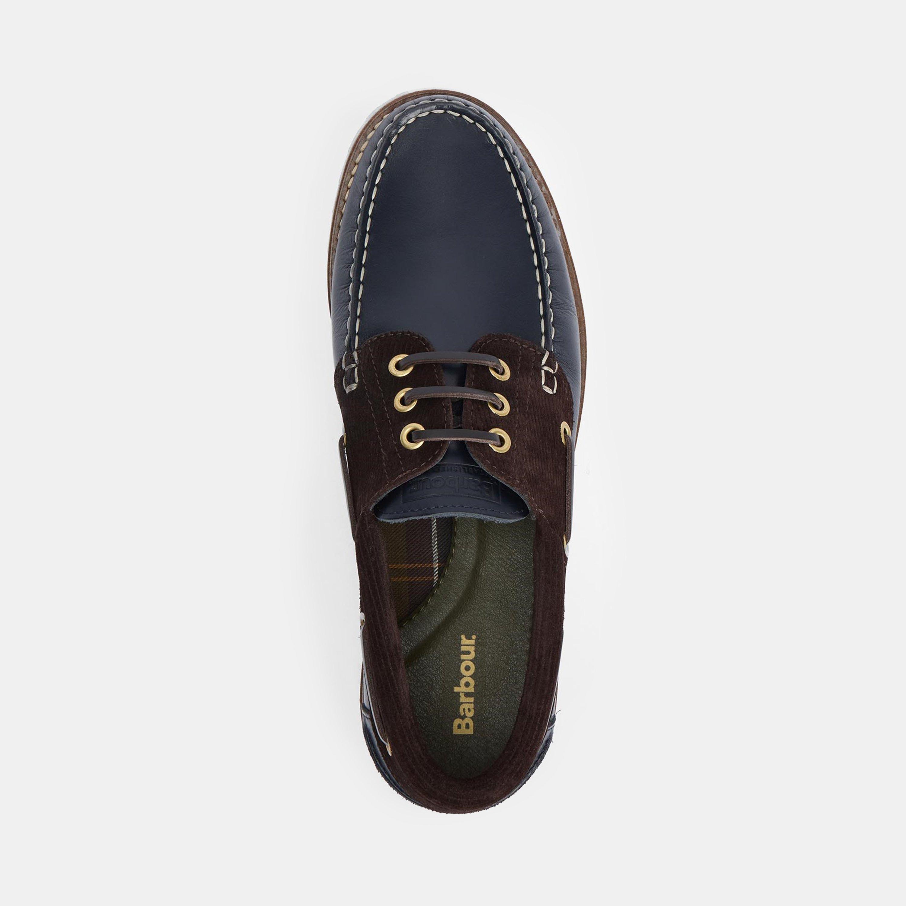 Black BR51 - Barbour - Men's Deck Boat Shoes - 5