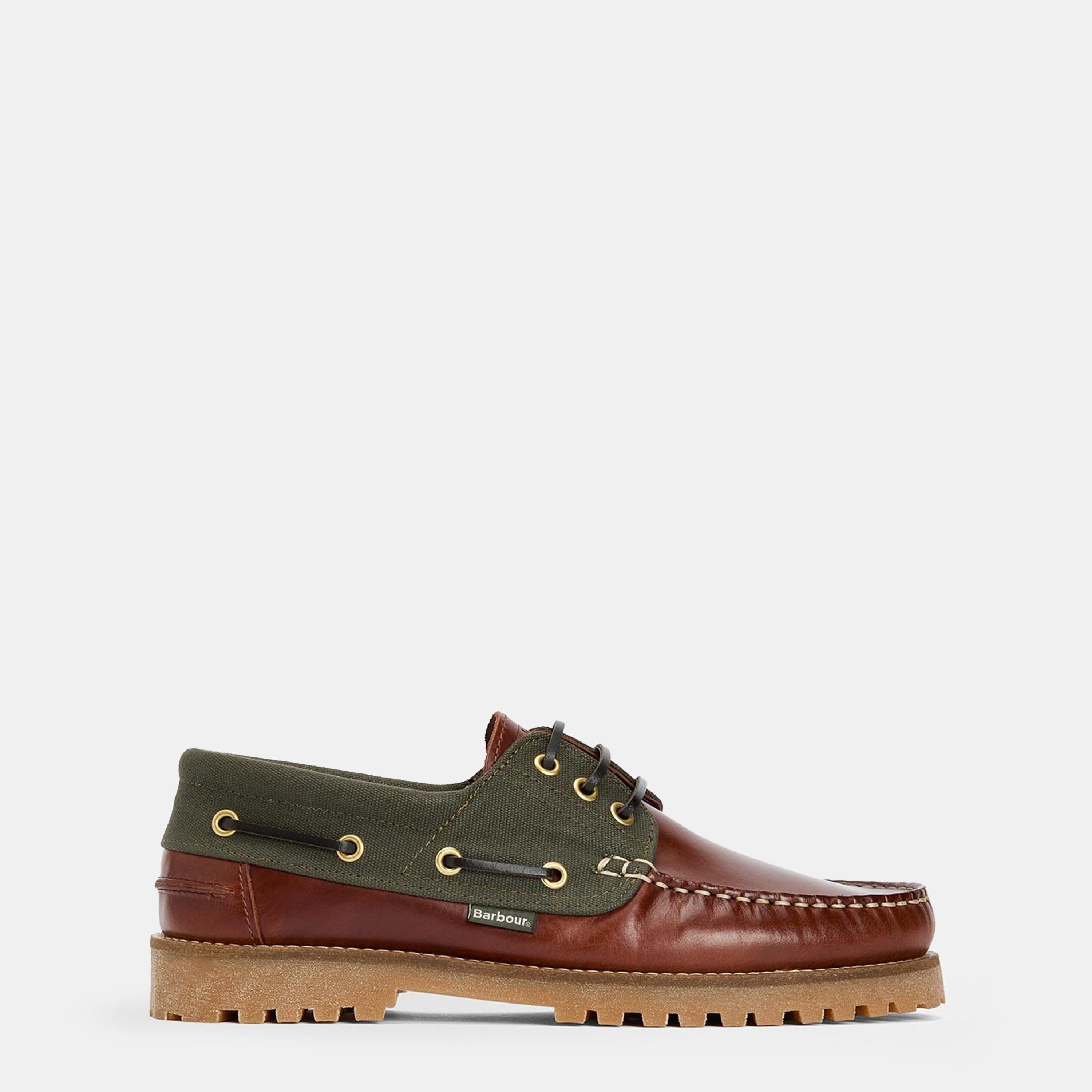Barbour Men's Deck Boat Shoes - Mahogany Br71 - 7 (41)
