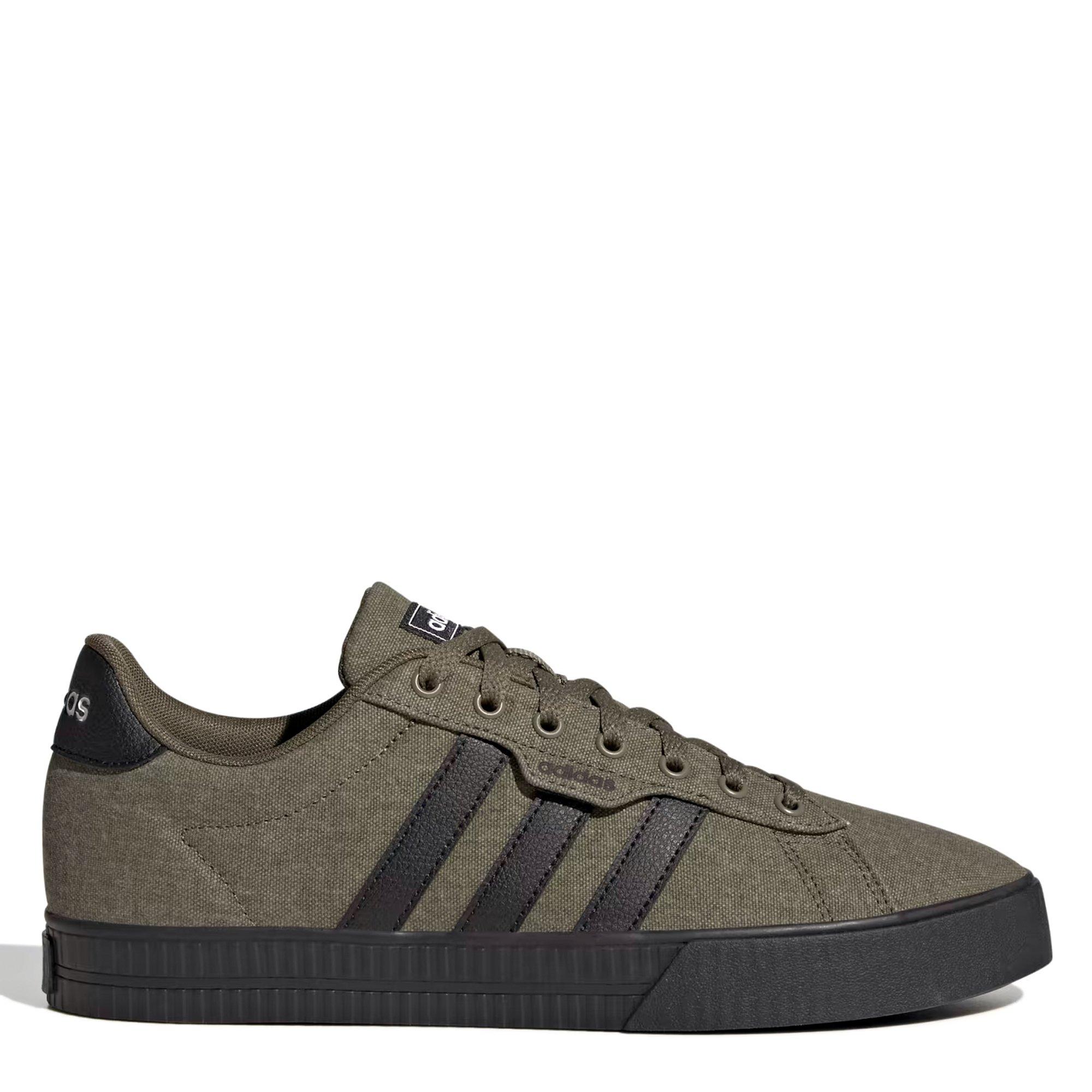 Olive/Blk/White - adidas - Daily 3.0 Mens Shoes - 1