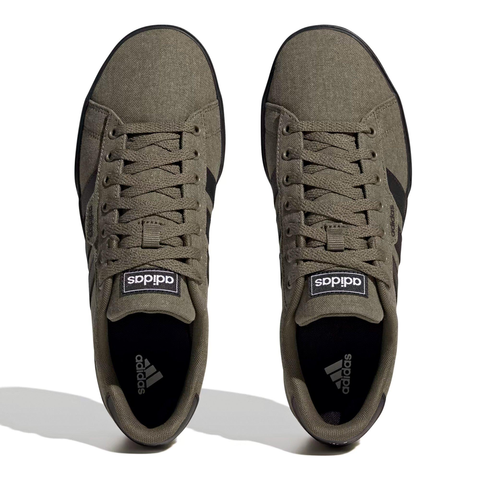 Olive/Blk/White - adidas - Men's Daily Court Trainers - 3