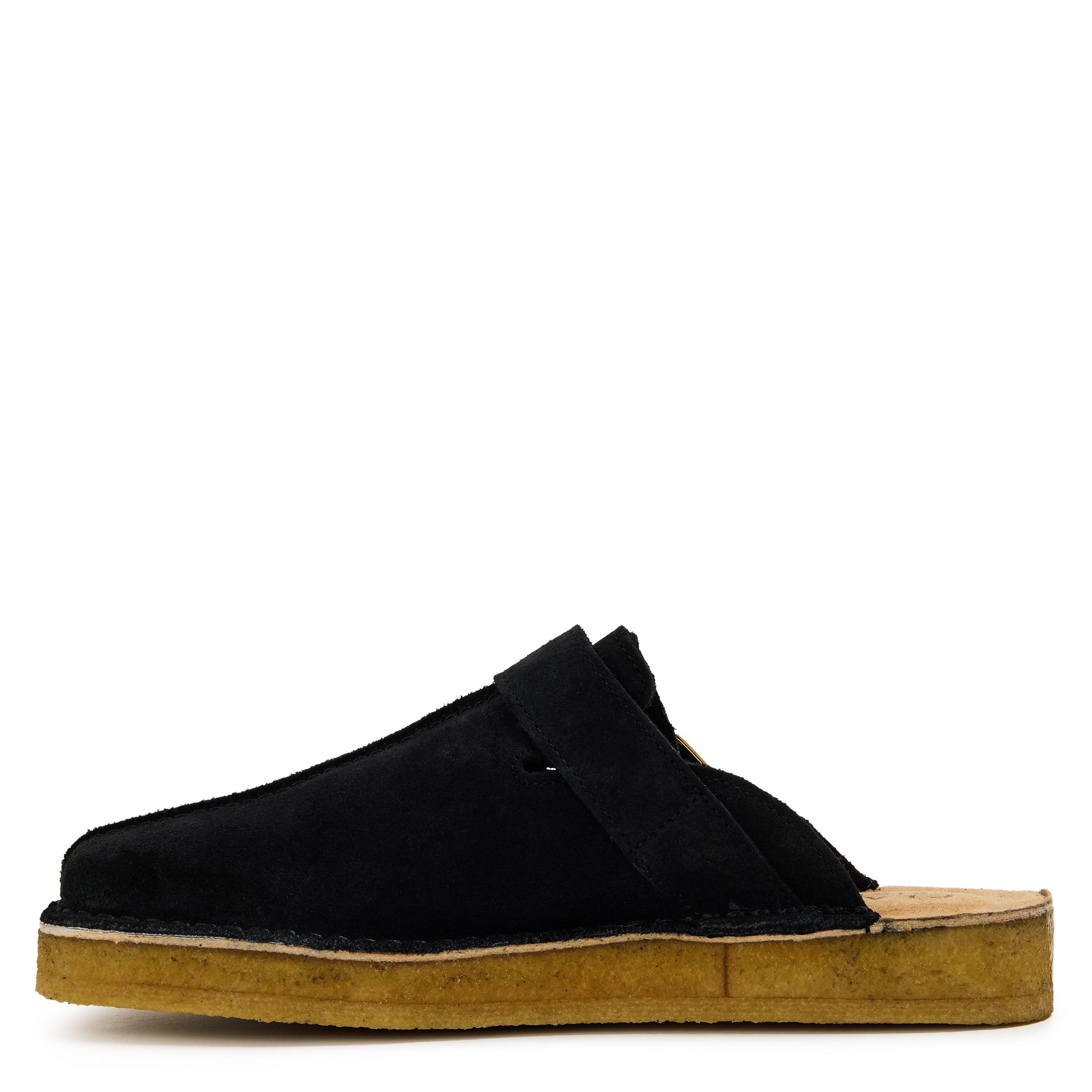 Black - Clarks Originals - Men's Trek Mule Suede Boat Shoes - 2
