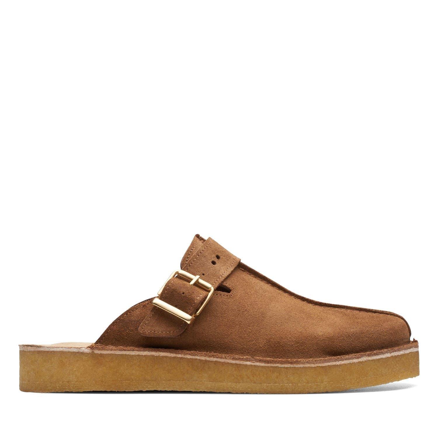 Clarks Originals Men's Trek Mule Suede Boat Shoes - Brown - Size 8 (42)