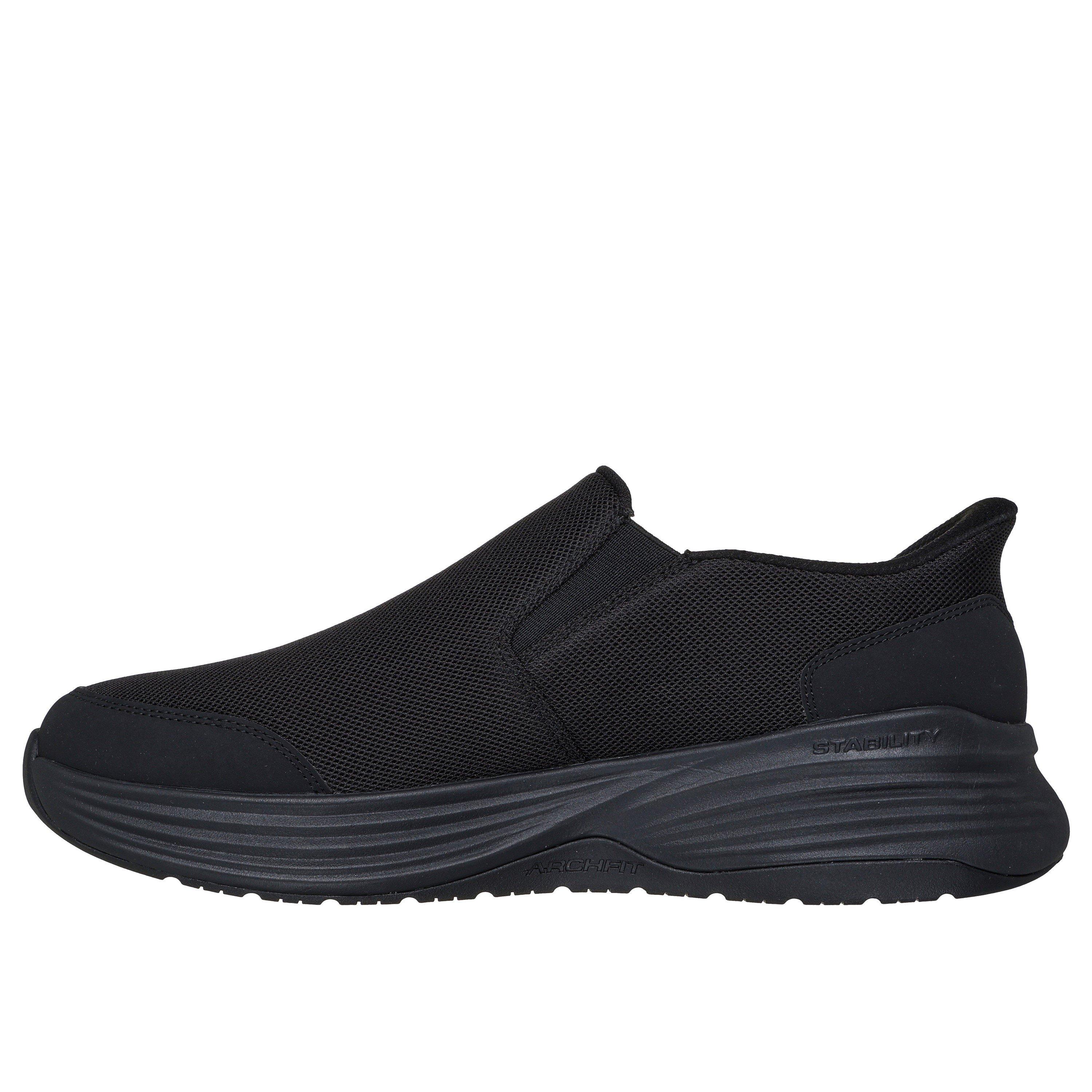 Black Textile - Skechers - Slip On Trainers - 2