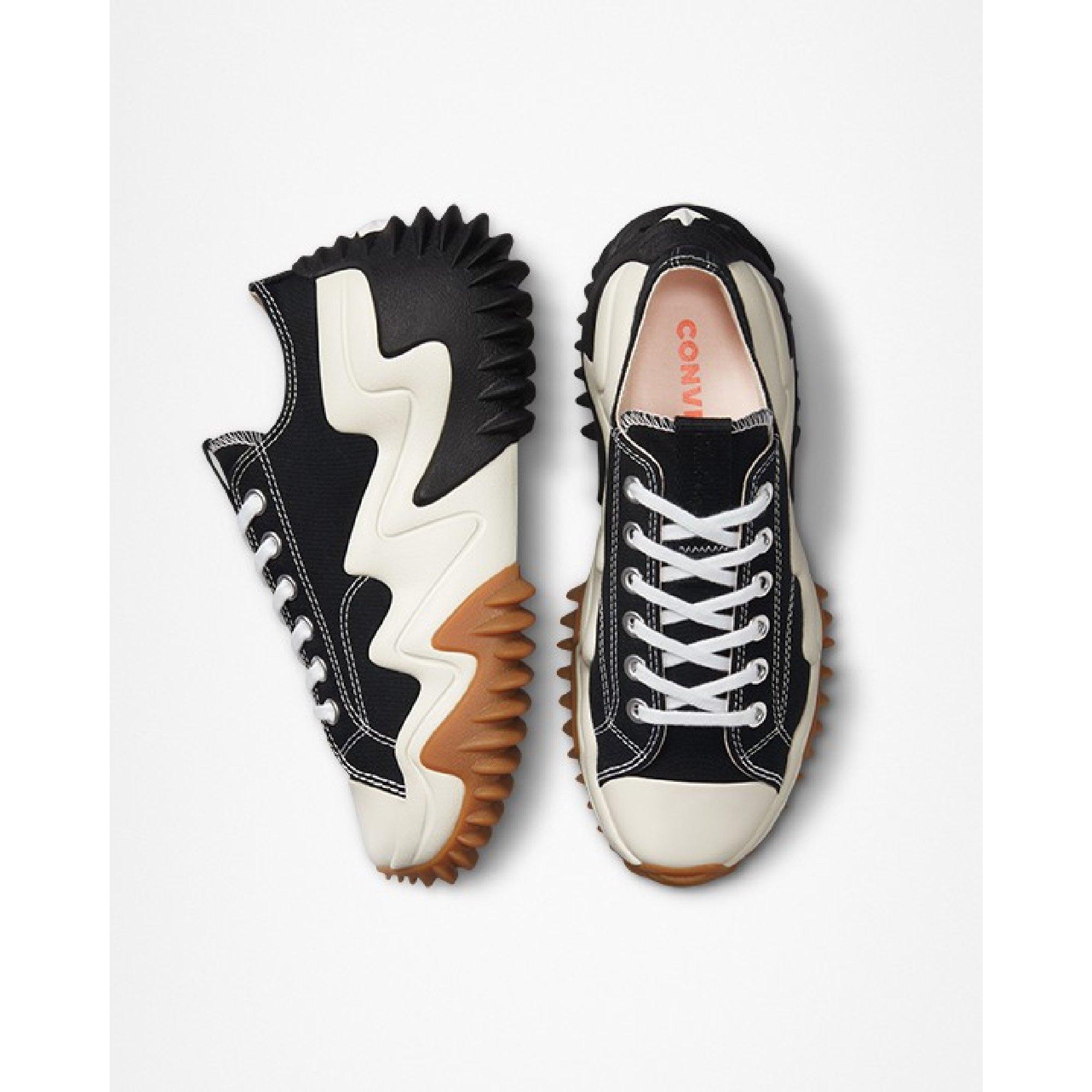 001-Black/Whi - Converse - Unisex Adults Run Star Motion Canvas Platform Trainers - 4