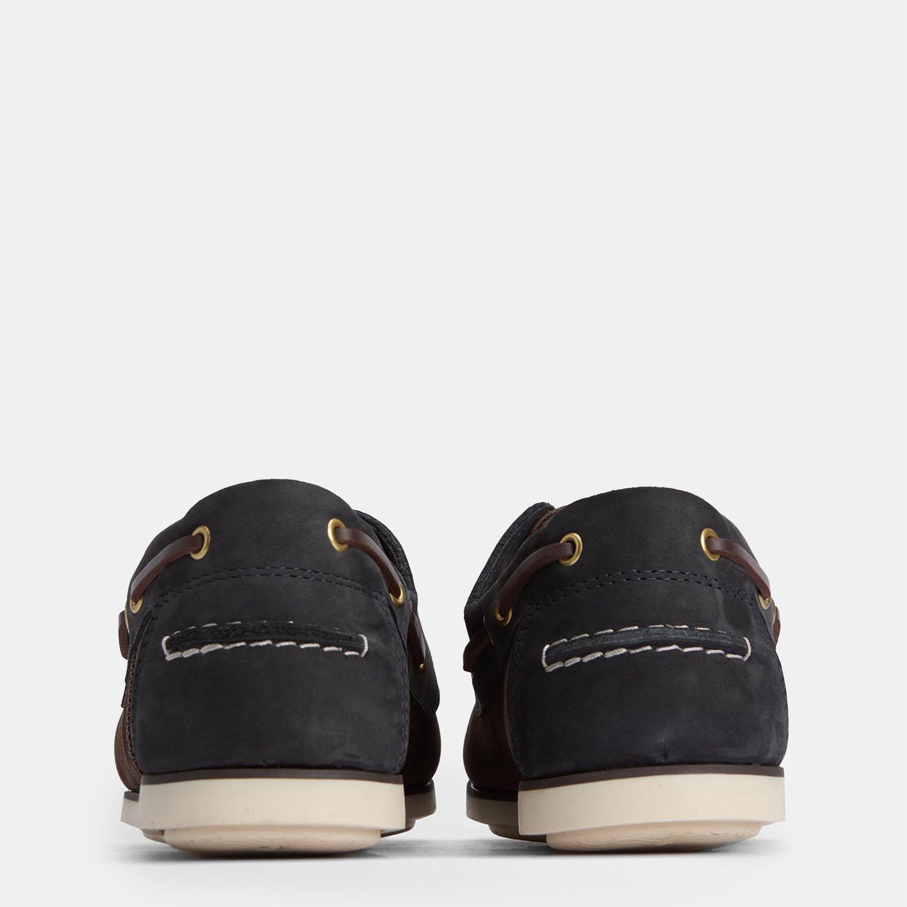 Brown/Navy NBK - Barbour - Wake Boat Shoes - 3