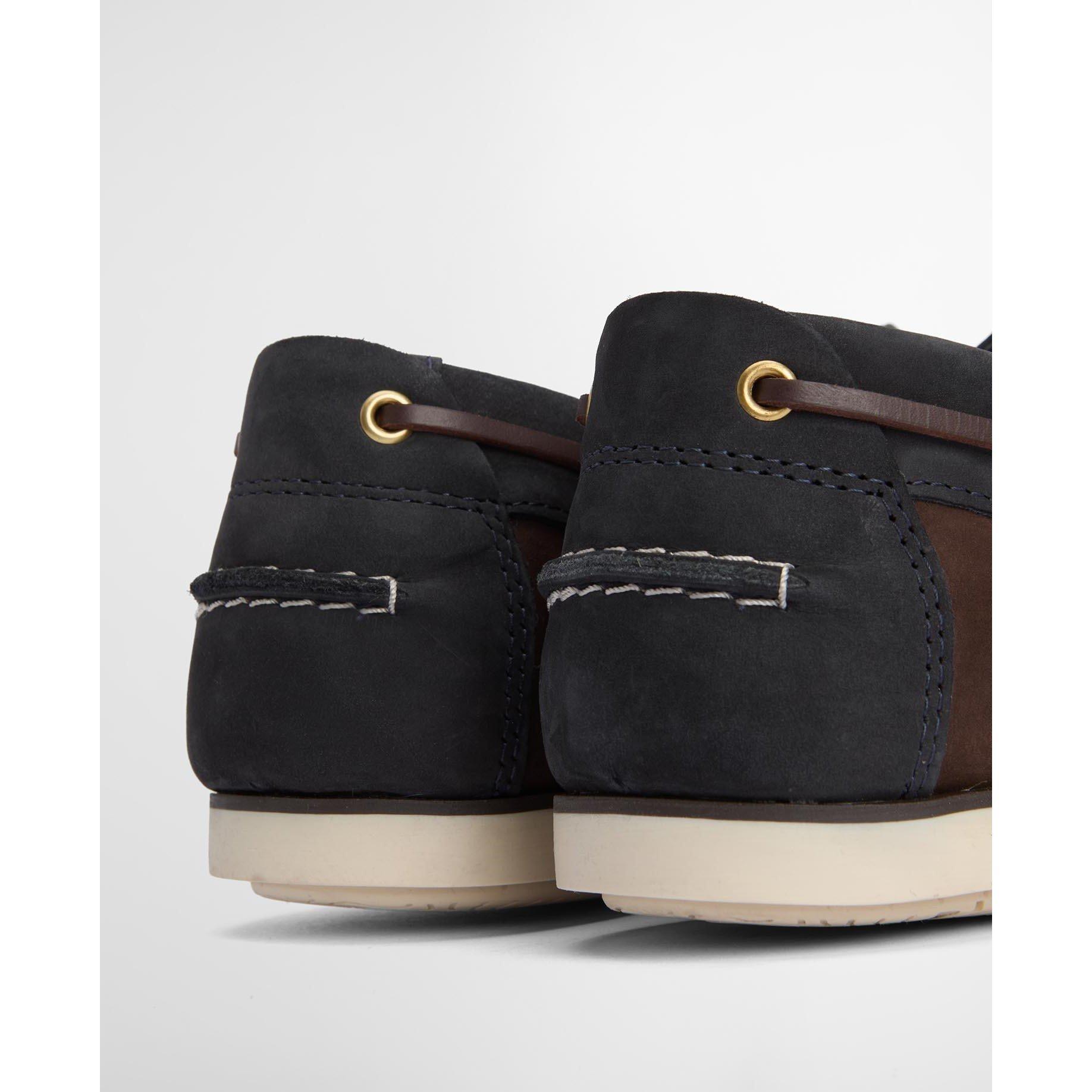 Brown/Navy NBK - Barbour - Wake Boat Shoes - 5