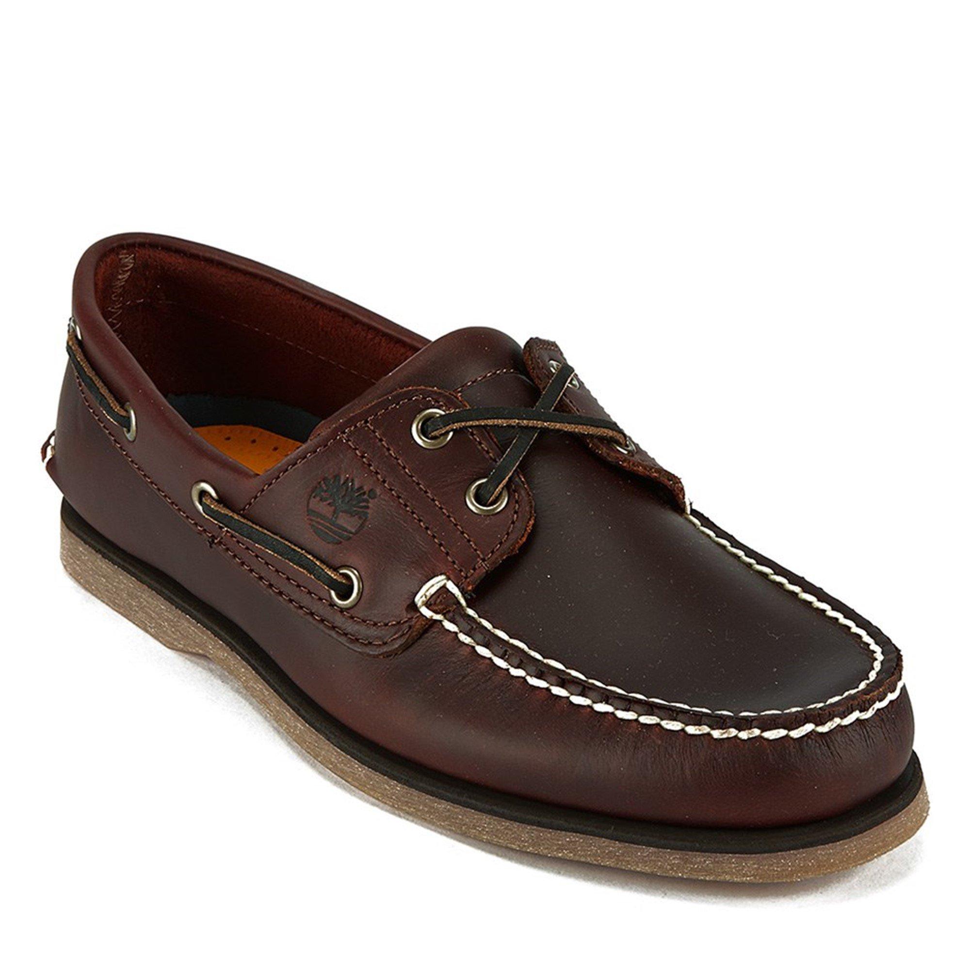 Brown - Timberland - Men's Classic Blue Boat Shoes - 5