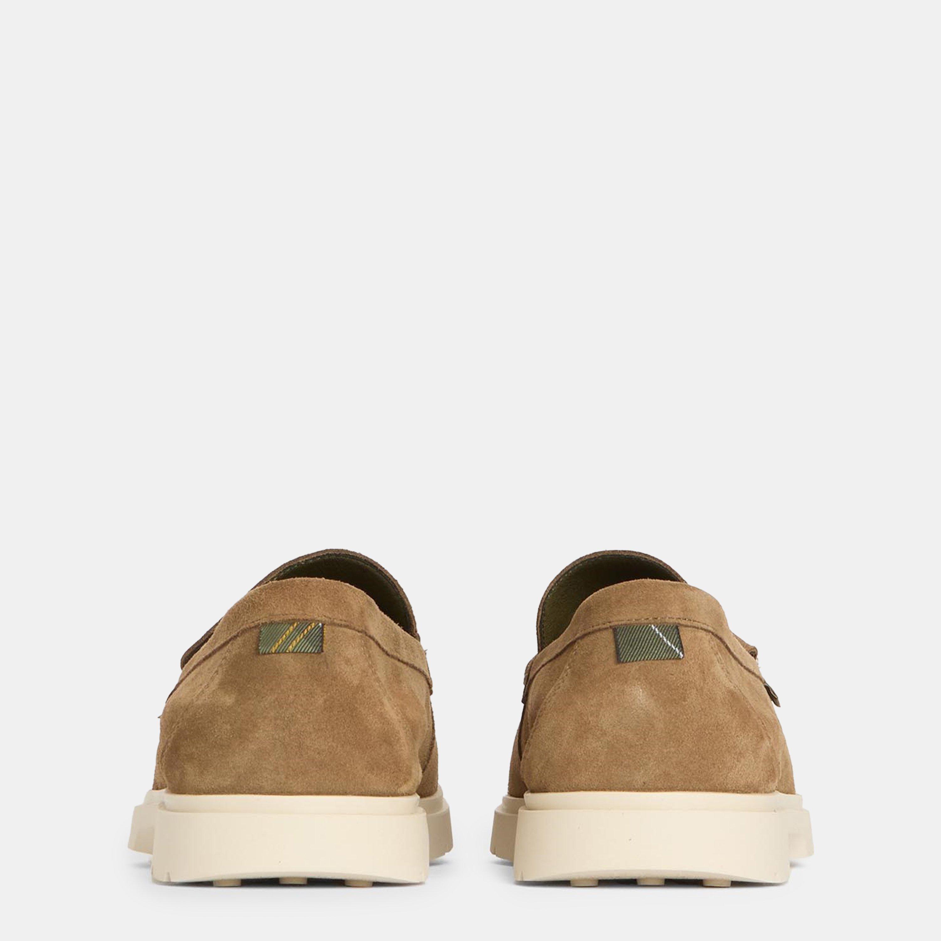 Taupe Suede - Barbour - Carty Loafers - 4