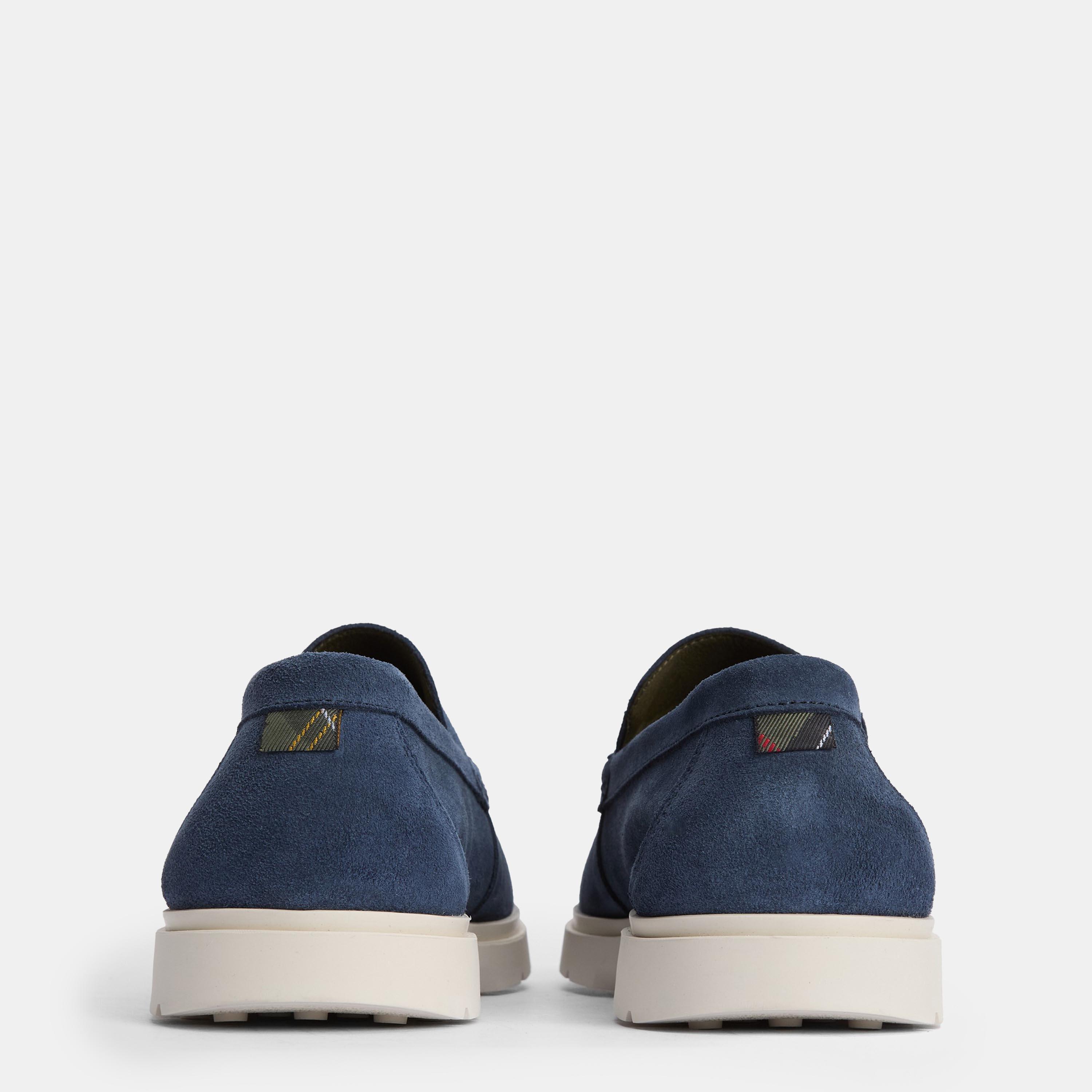 SharkBlue Suede - Barbour - Carty Loafers - 3