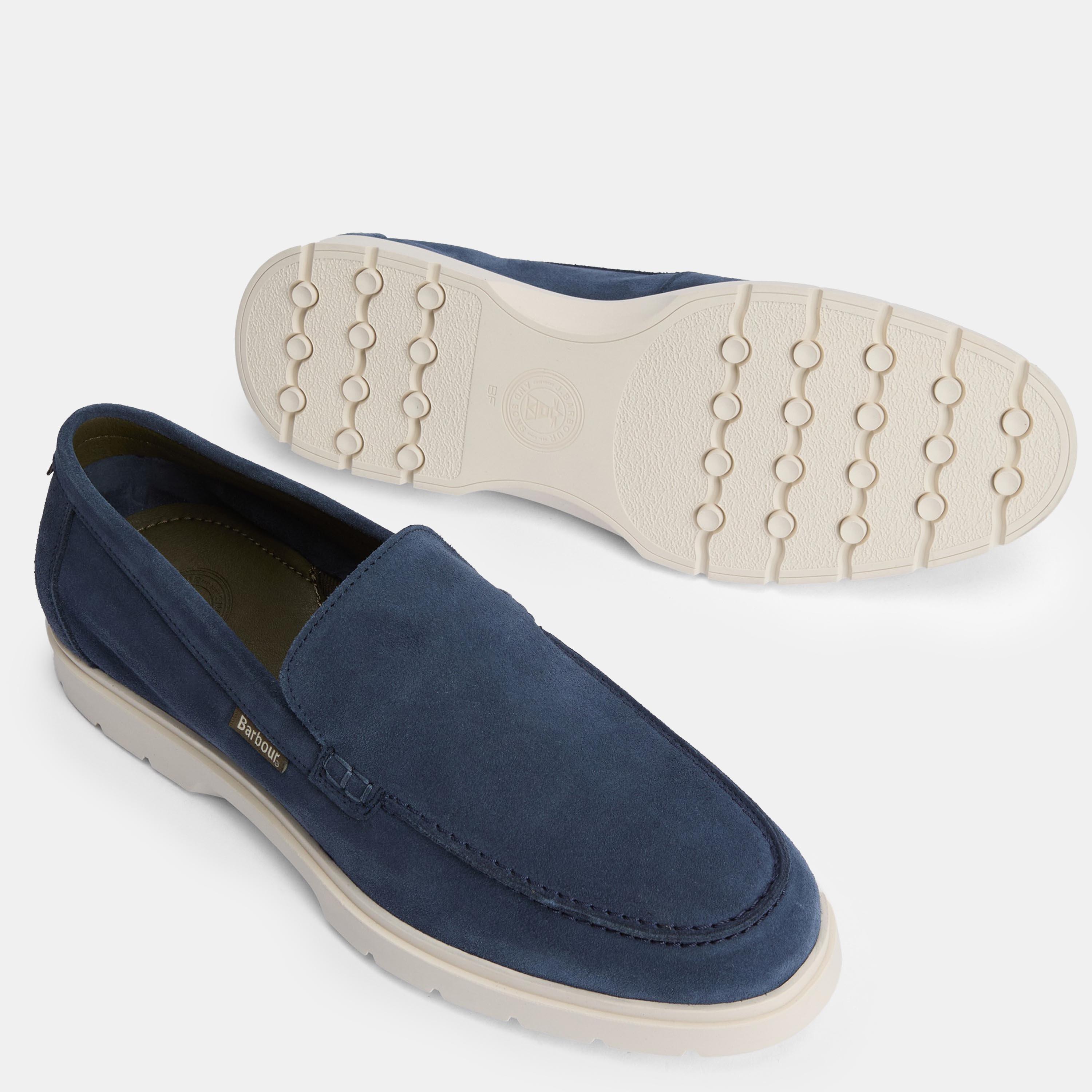 SharkBlue Suede - Barbour - Carty Loafers - 5
