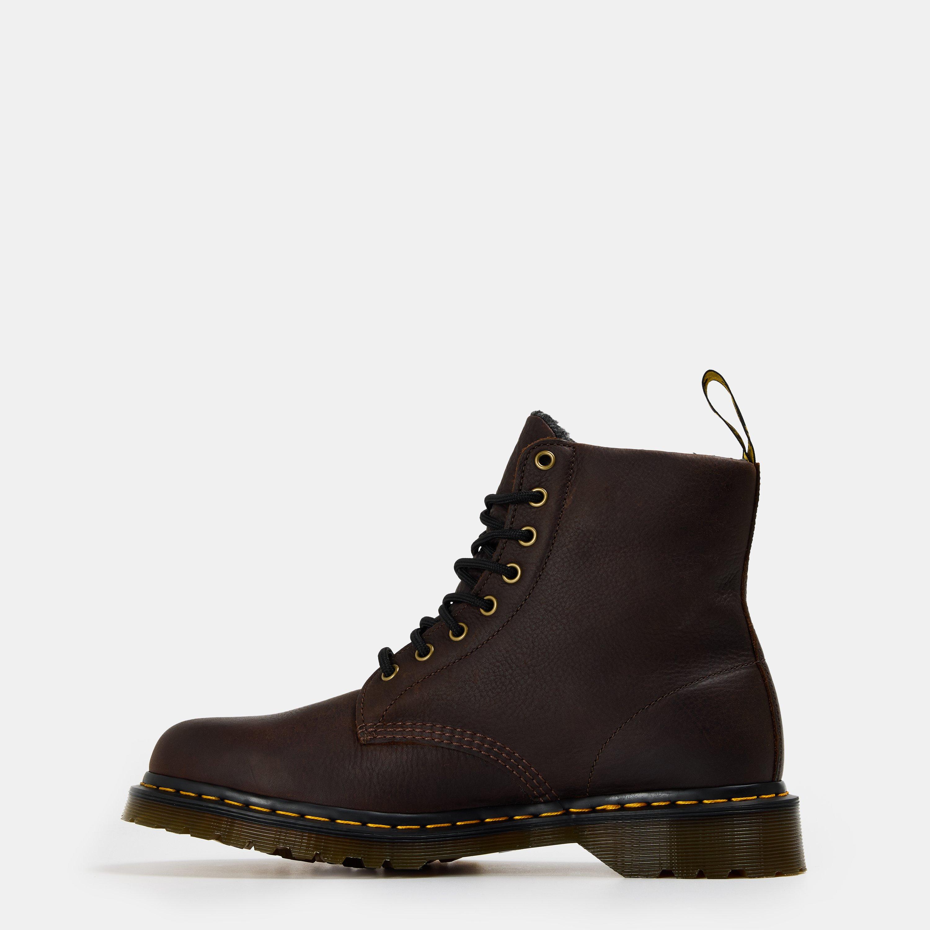 Dark Brown - Dr Martens - Men's Doc Grizzly Hiker Rugged Boots - 2