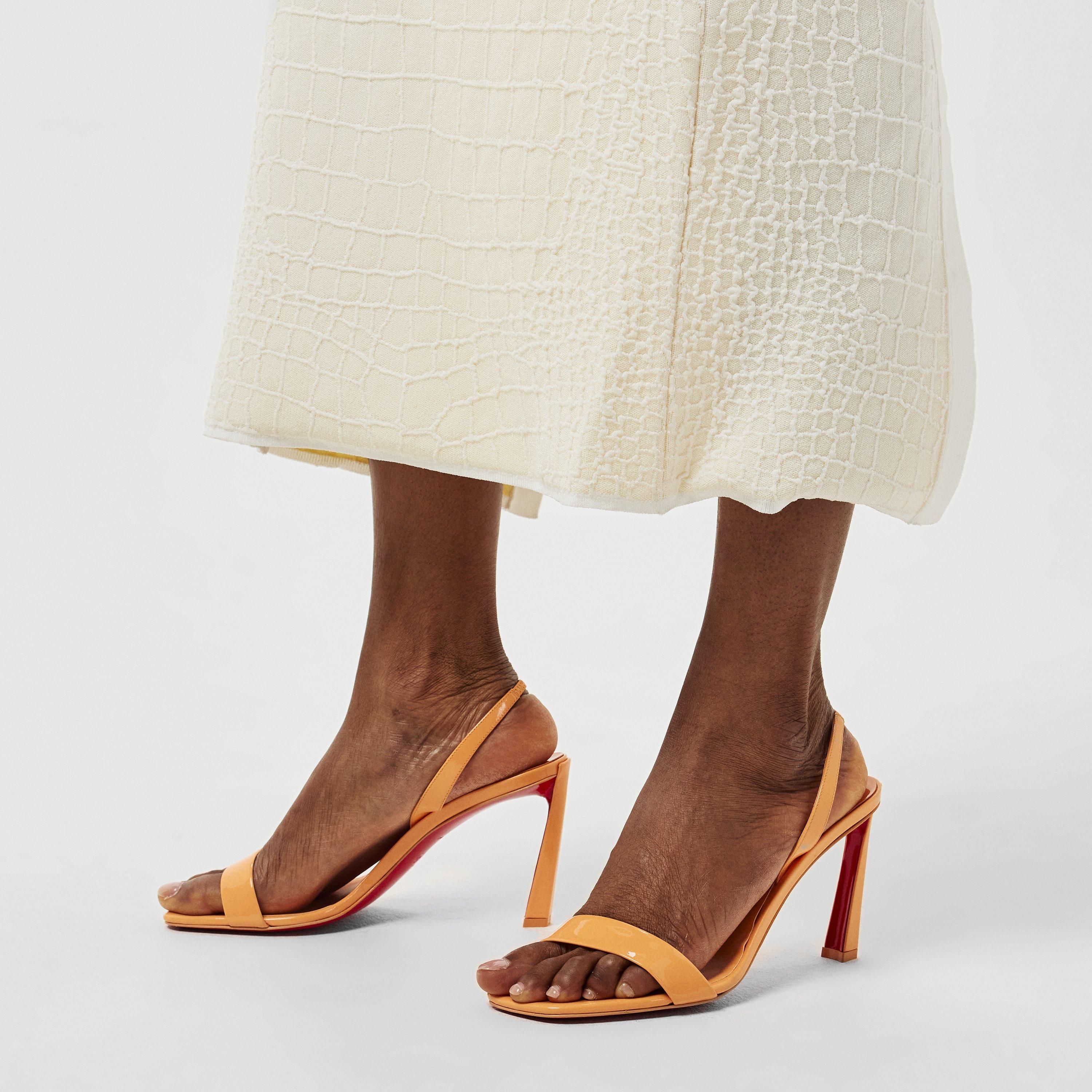 Giraffe - Christian Louboutin - Condora 85mm Strappy Sandals - 3