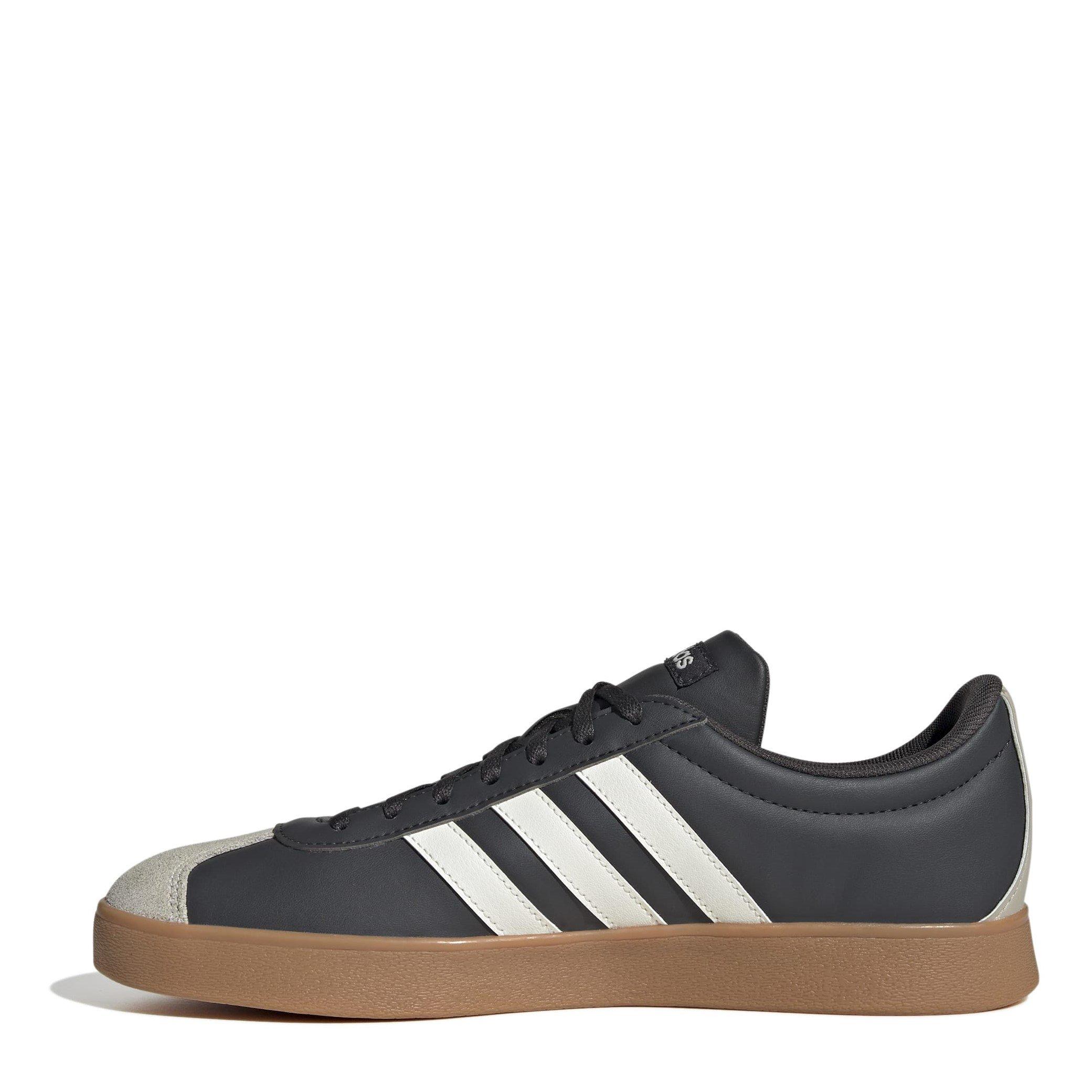 Crbn/Wht/Almin - adidas - VL Court Base Trainers Mens - 2