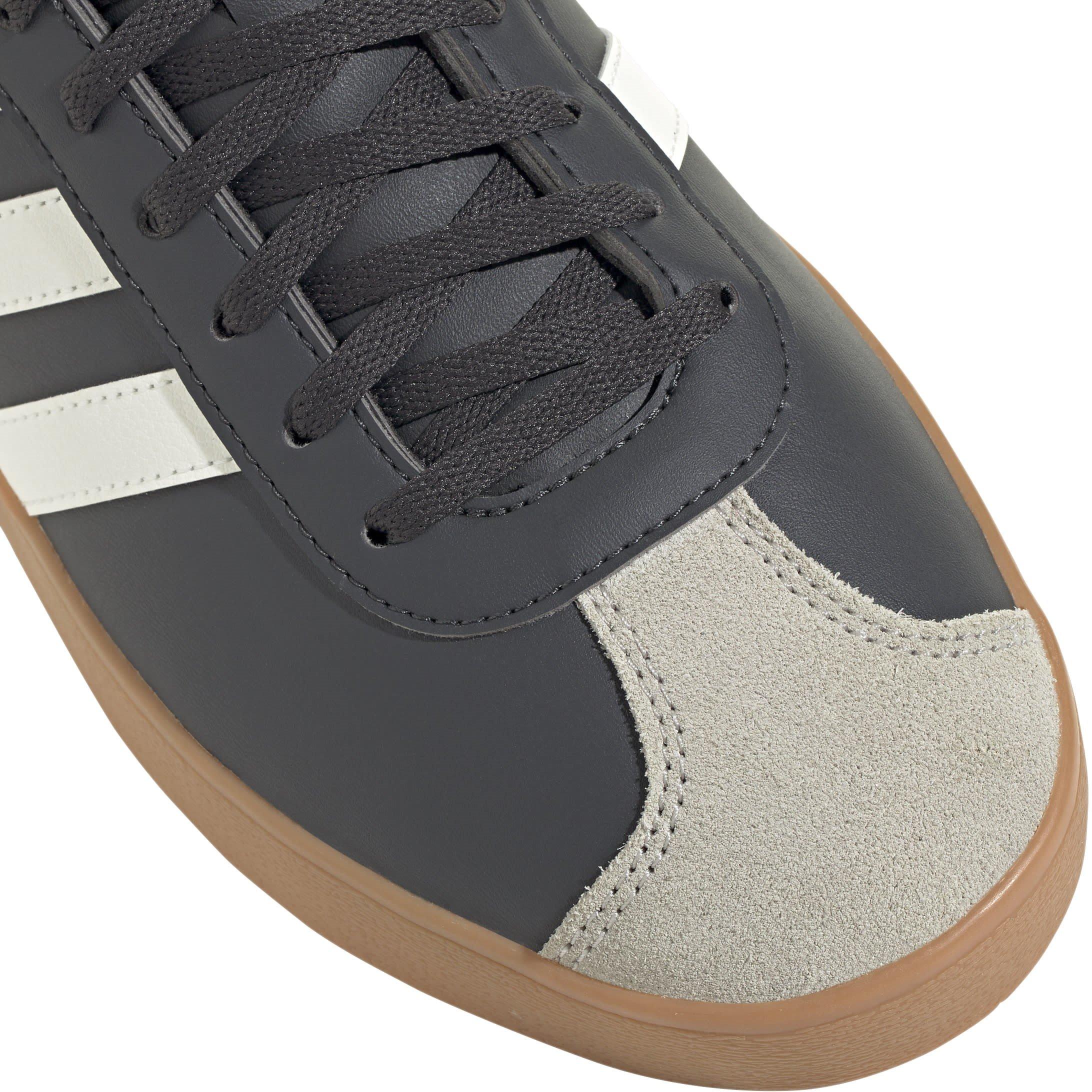 Crbn/Wht/Almin - adidas - VL Court Base Trainers Mens - 8