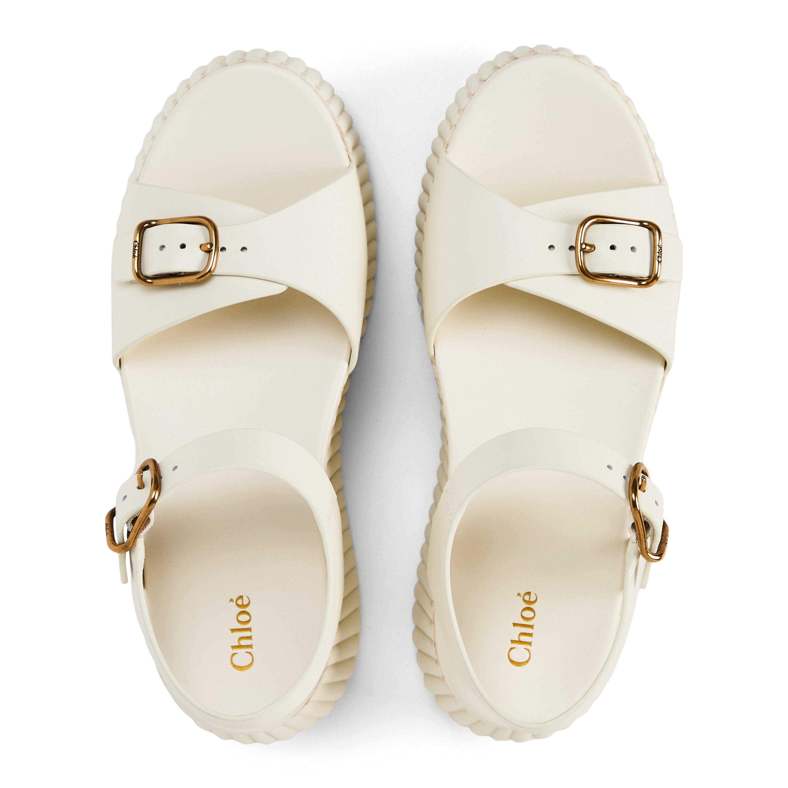 Eggshell - Chloe - Nama Wedge Sandals - 5