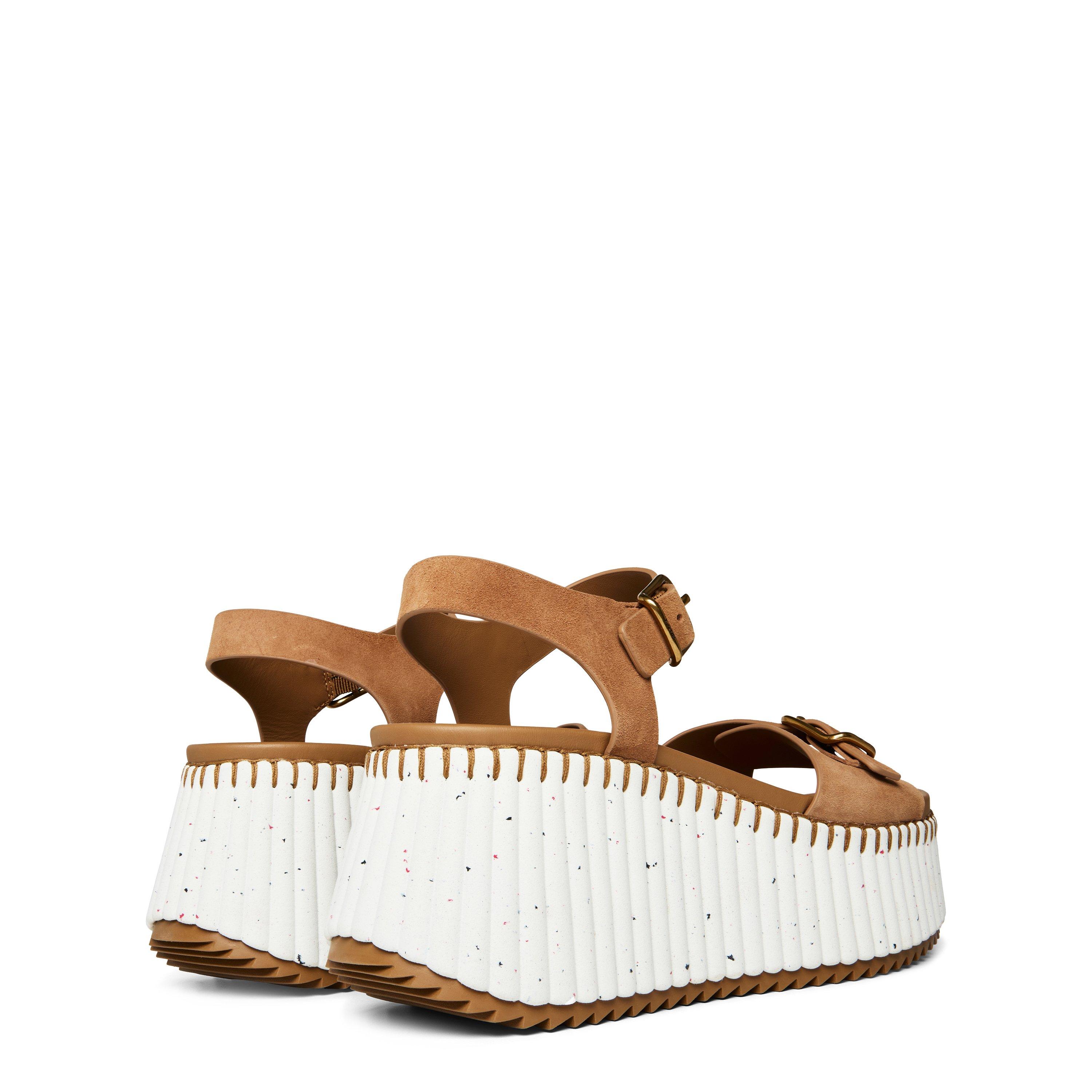 Dune Brown - Chloe - Nama Wedge Sandals - 4