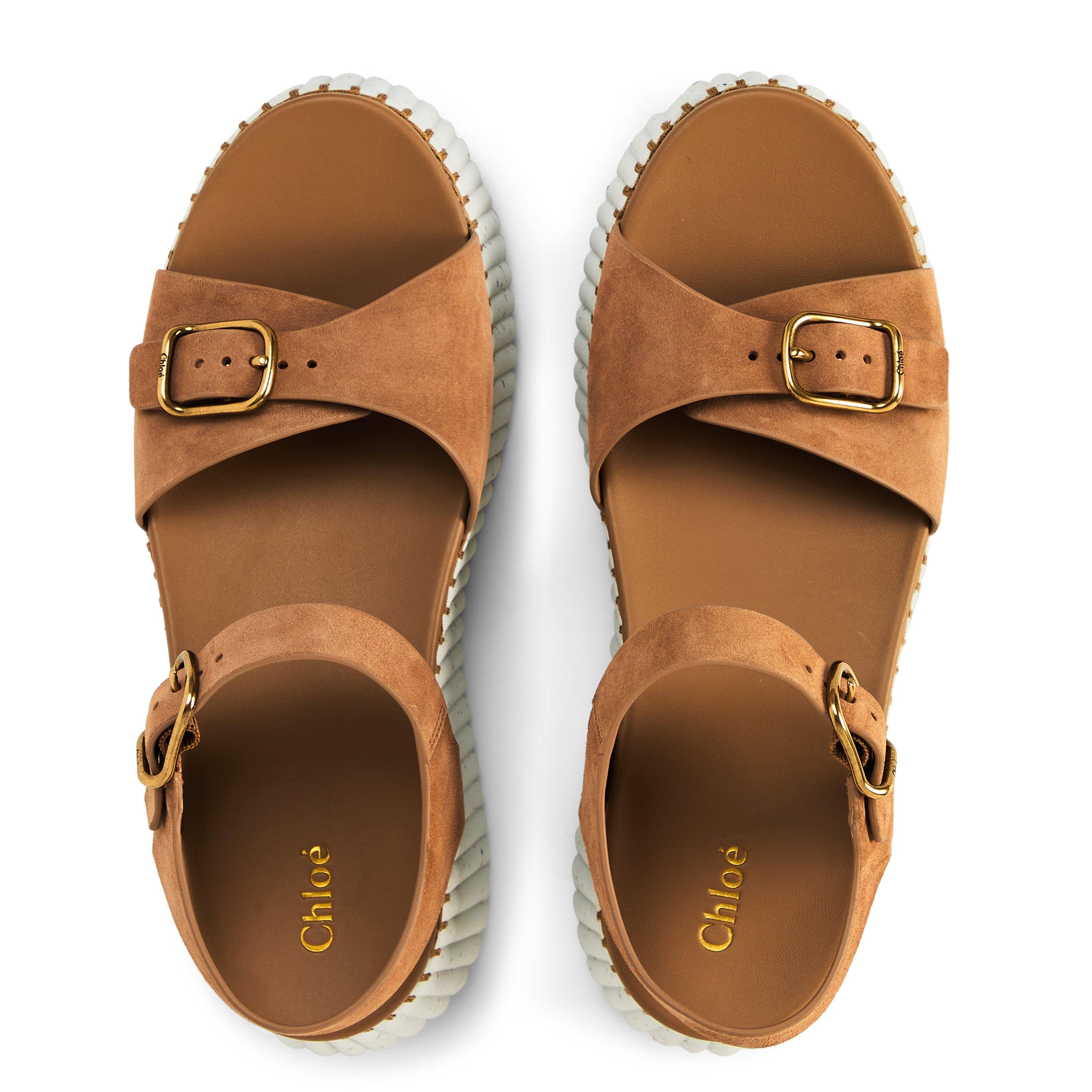 Dune Brown - Chloe - Nama Wedge Sandals - 5