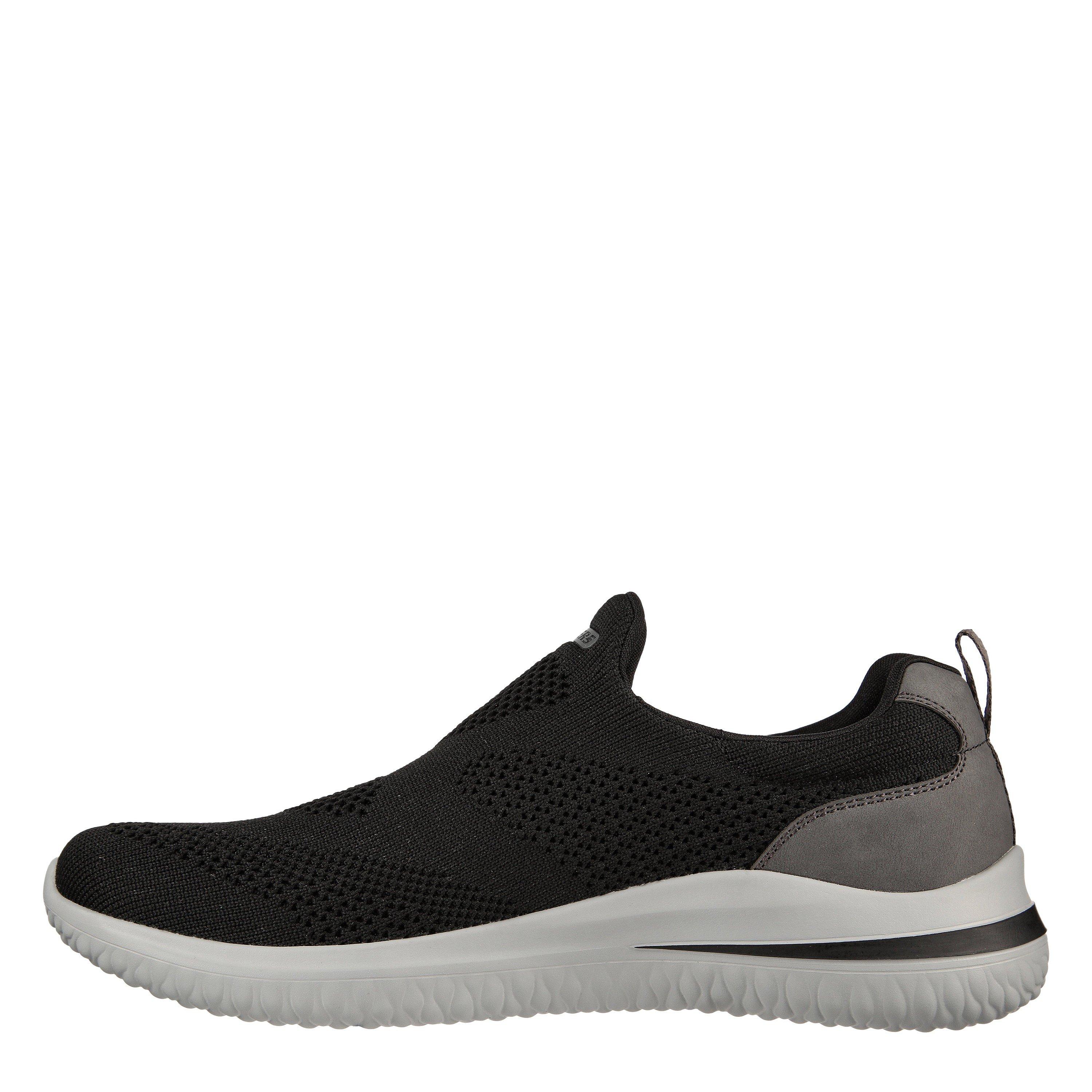 Black - Skechers - Men's Delson Slip On Trainers - 2