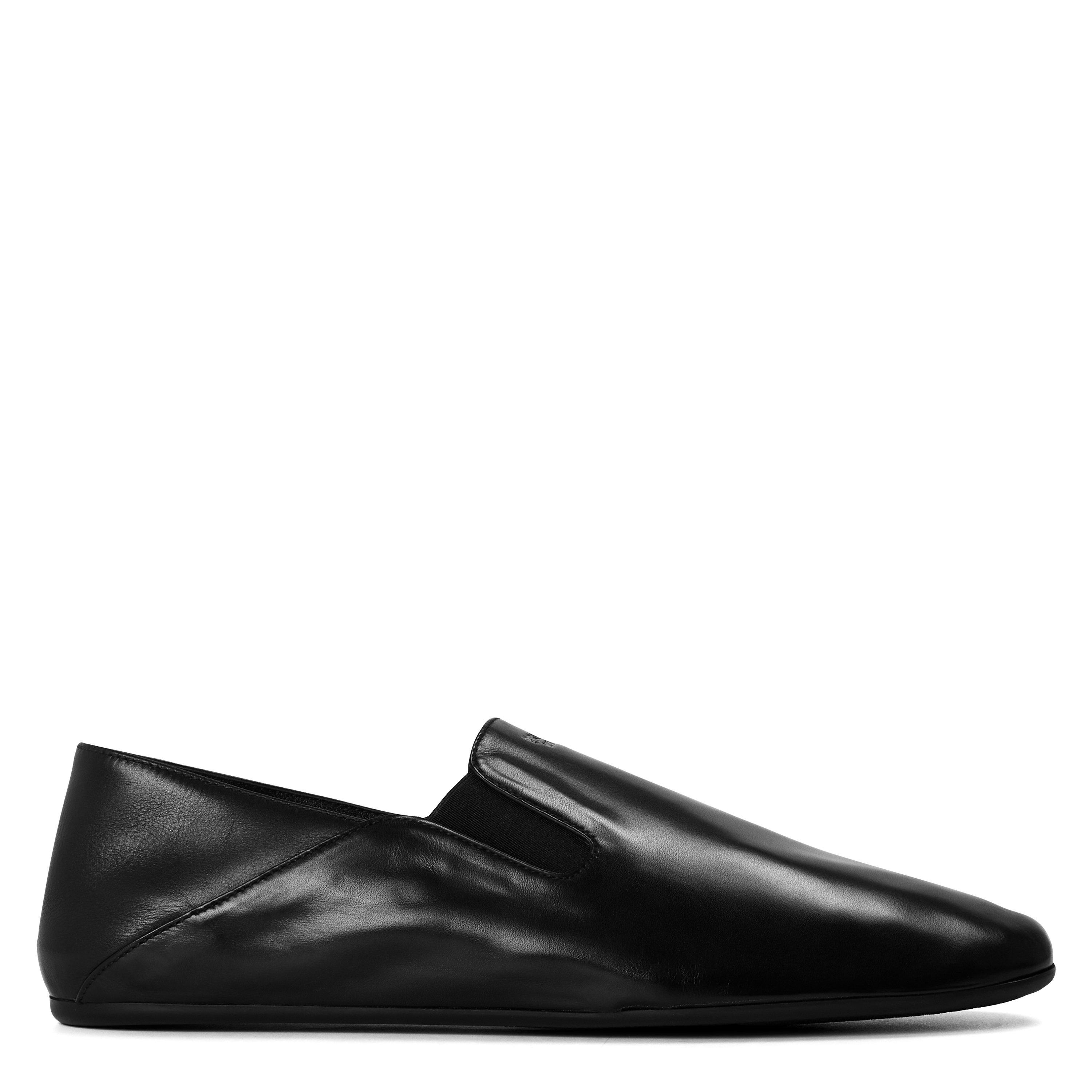 Prada Men's Slipper Moccasin Loafers - Black - Size 11 (46)