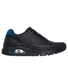 Skechers Leather With Deco Stitch Fashion La Low-Top Trainers Mens