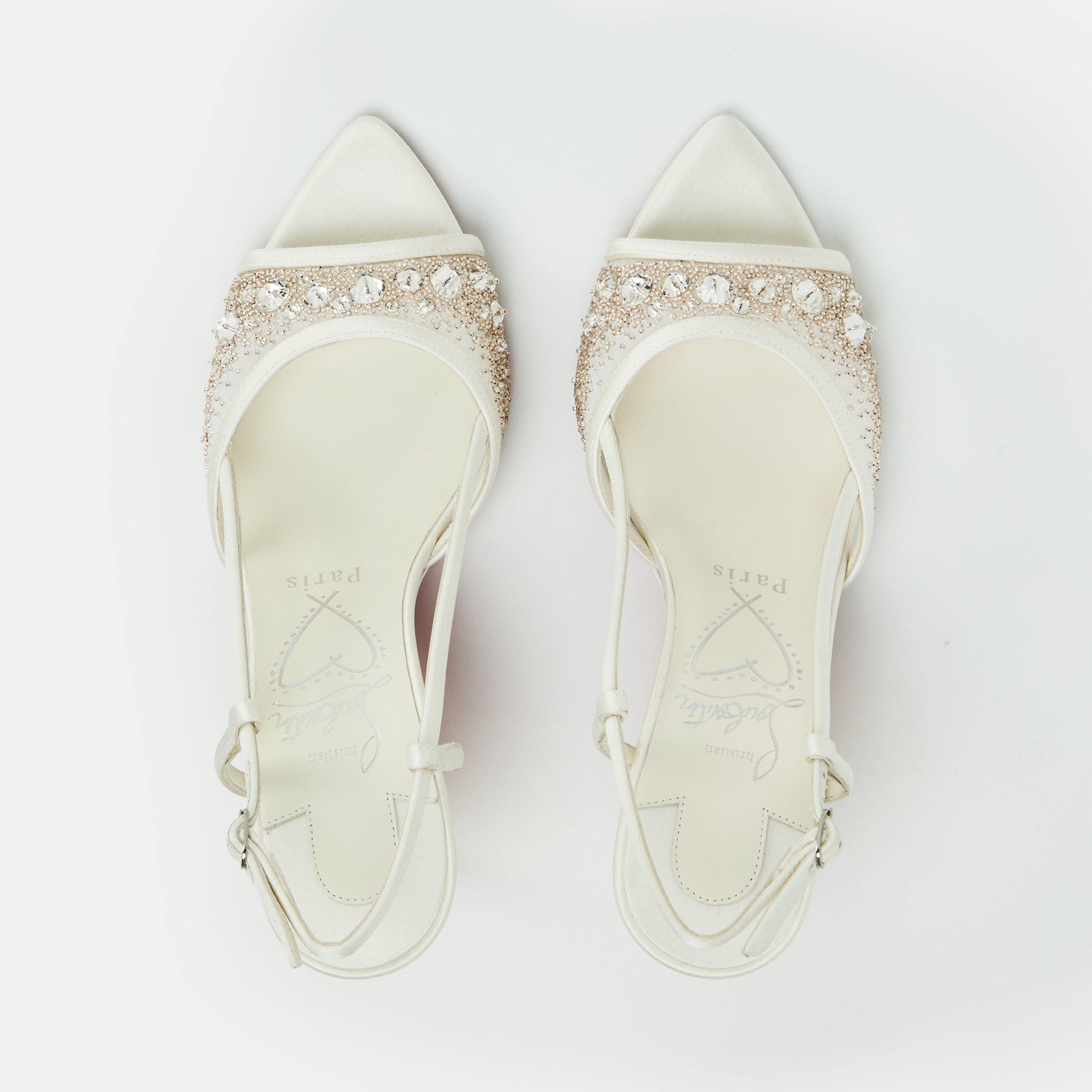Ivory Snow - Christian Louboutin - Miss Z Sandal Slingbacks - 5