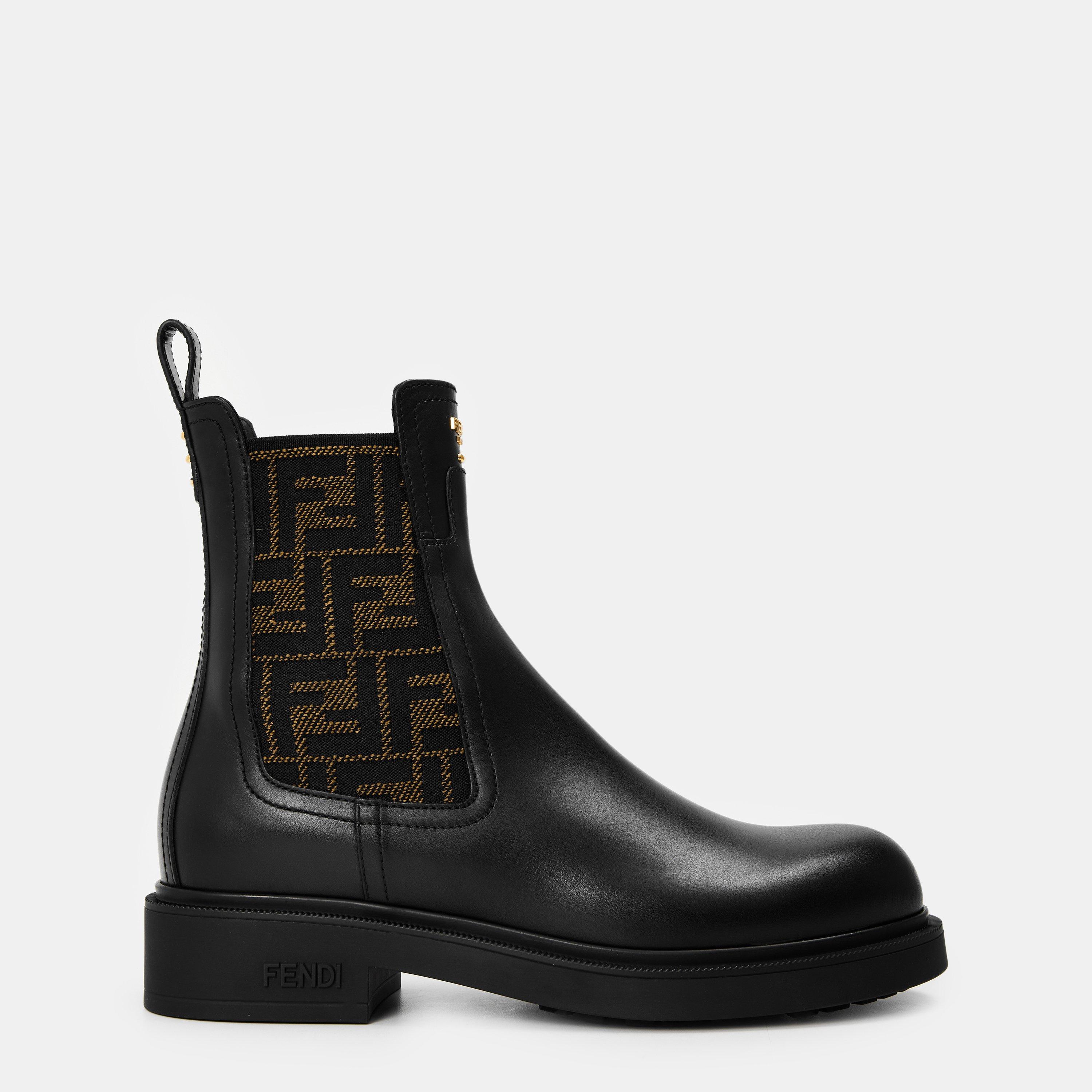 Nero - Fendi - Women's Filo Elastic Side Panel Chelsea Boots - 1