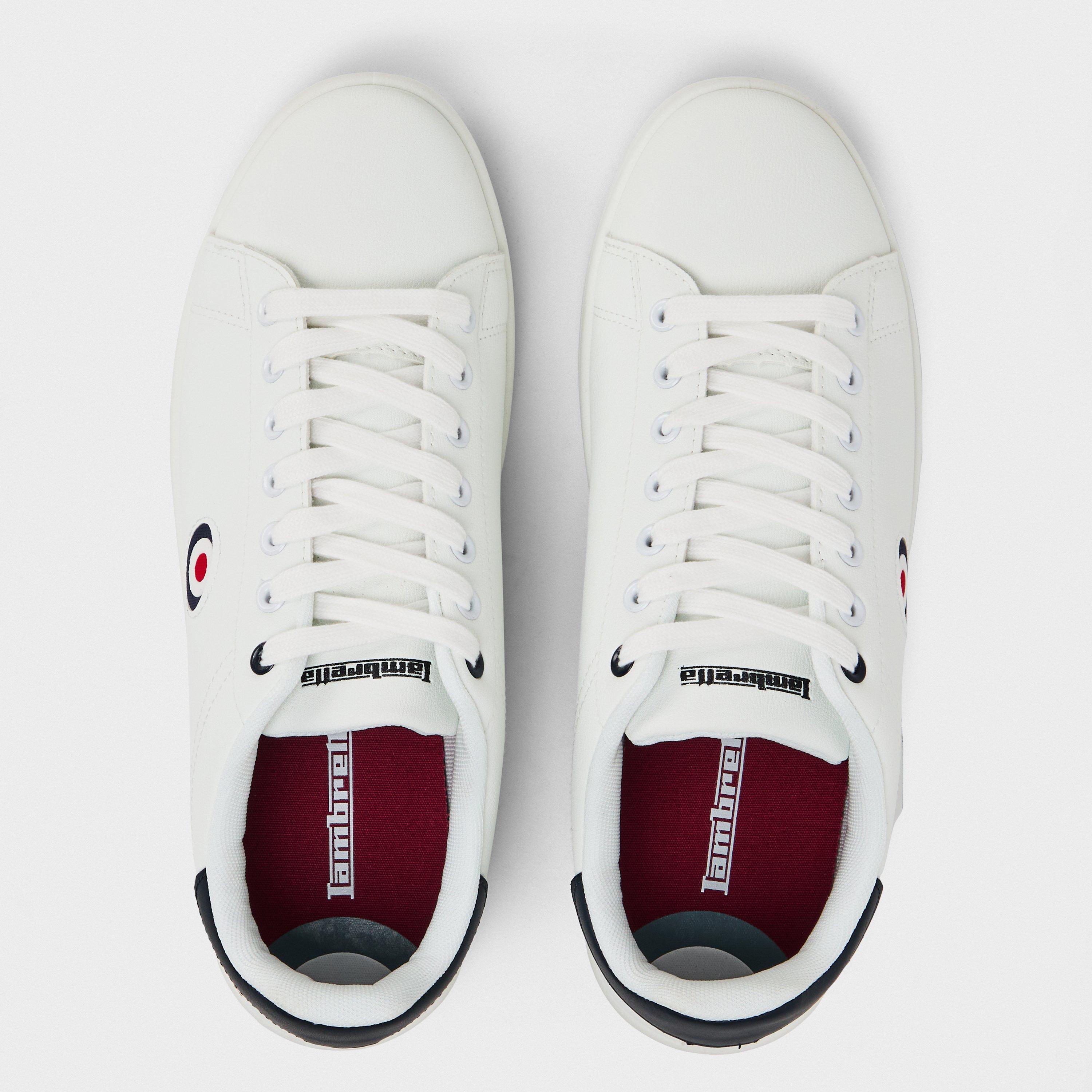 White - Lambretta - Pinball Court Trainers - 4