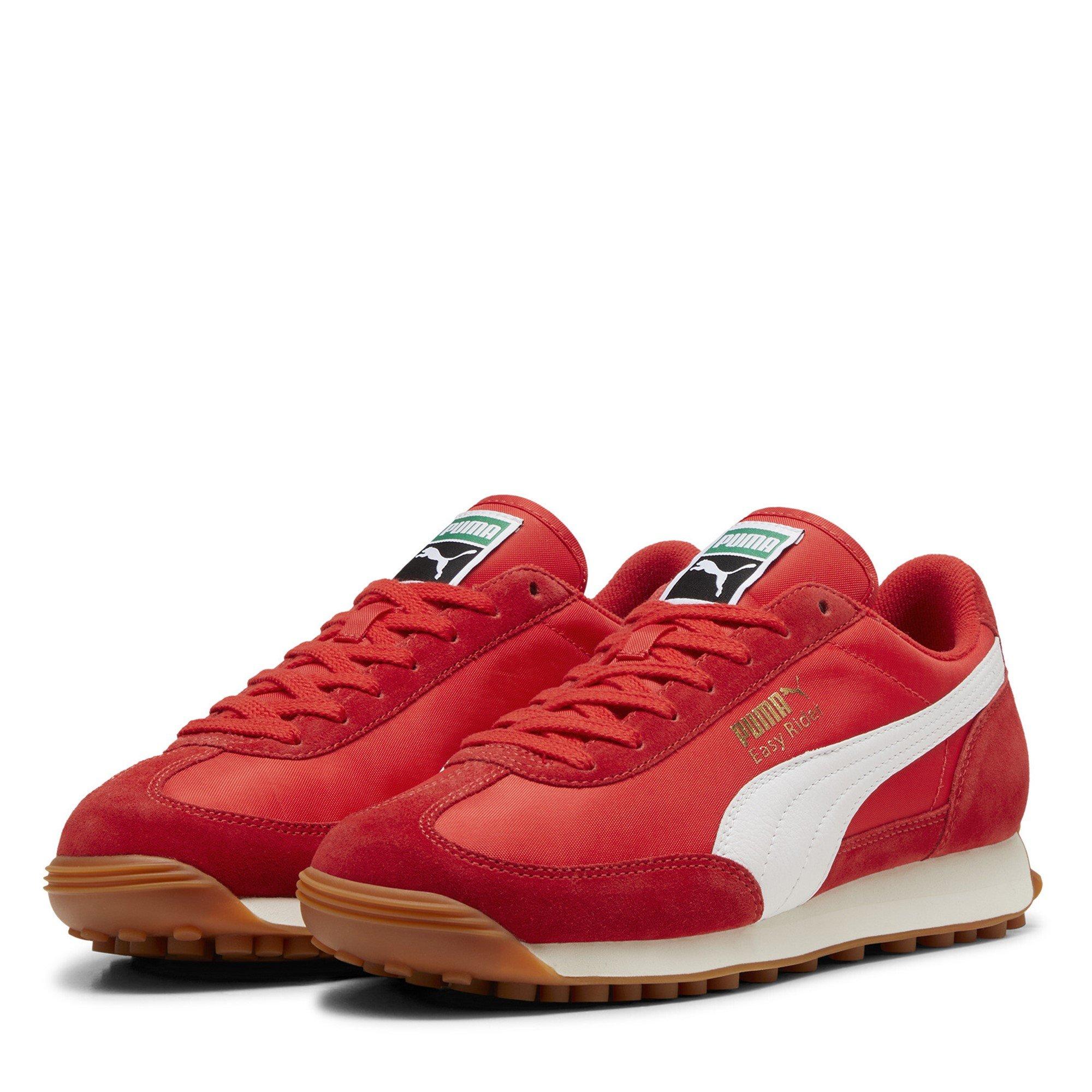 Puma Men's Easy Rider Vintage Low-Top Trainers - Red/White - 11 (46)