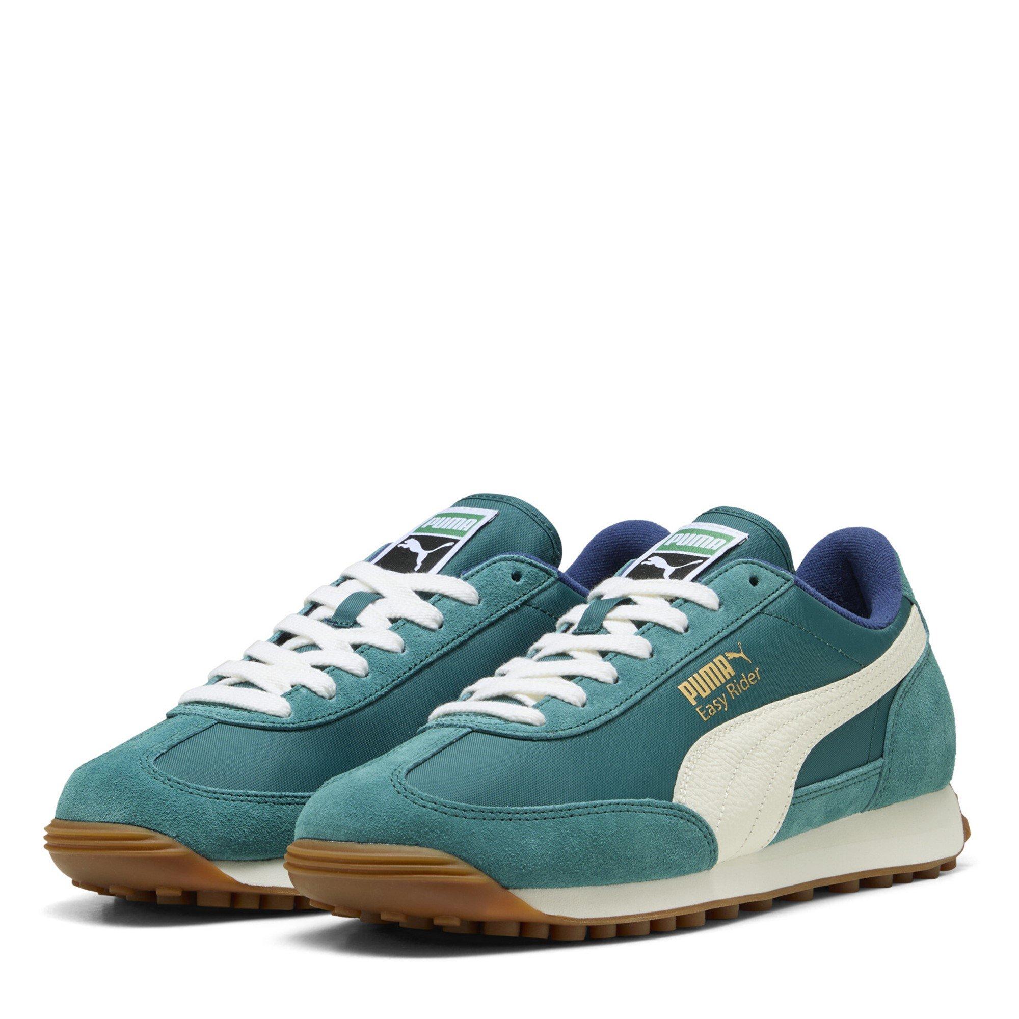 Puma Men's Easy Rider Vintage Low-Top Trainers - Emerald/White - 11 (46)