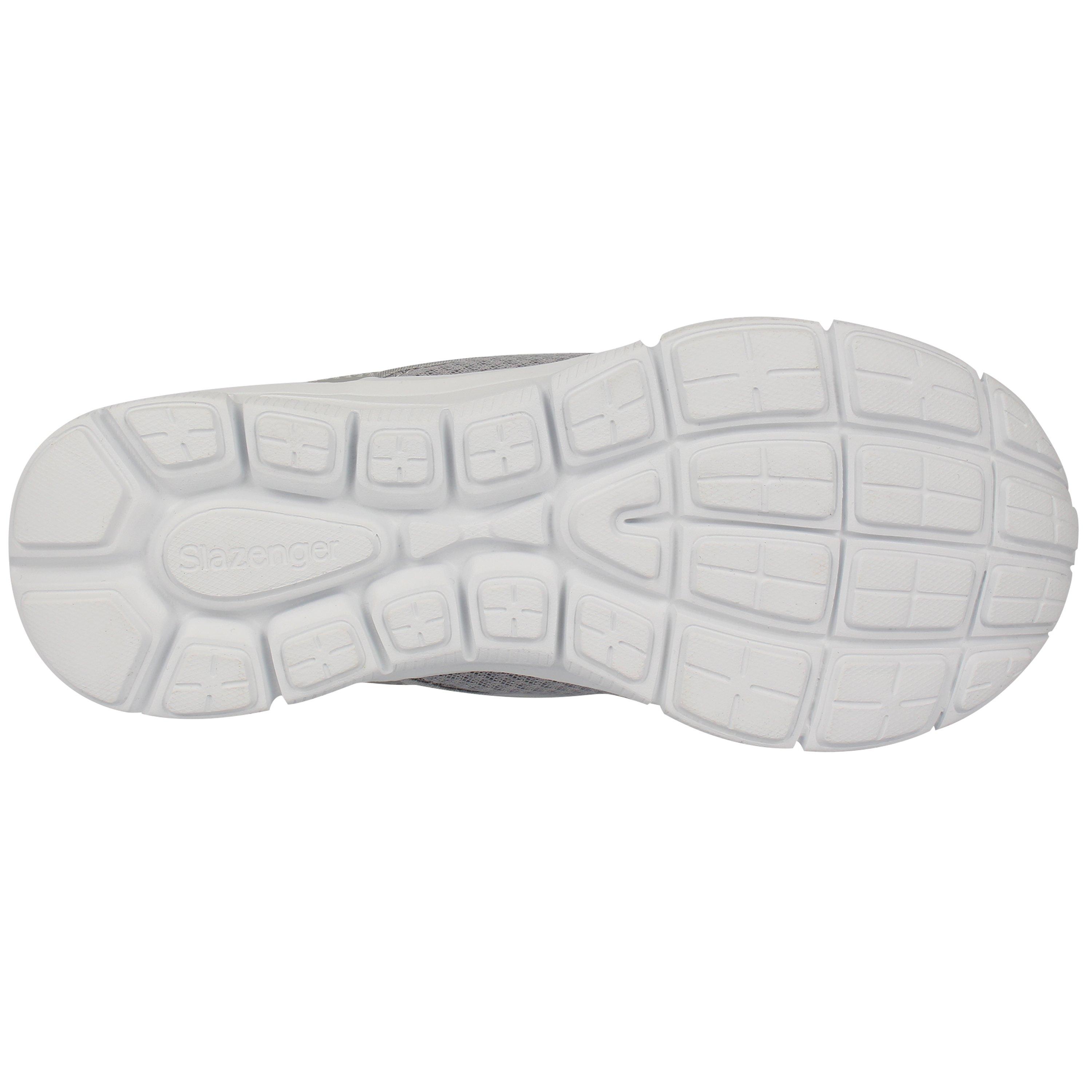 Grey/White - Slazenger - Zeal Slip On Trainers Mens - 2