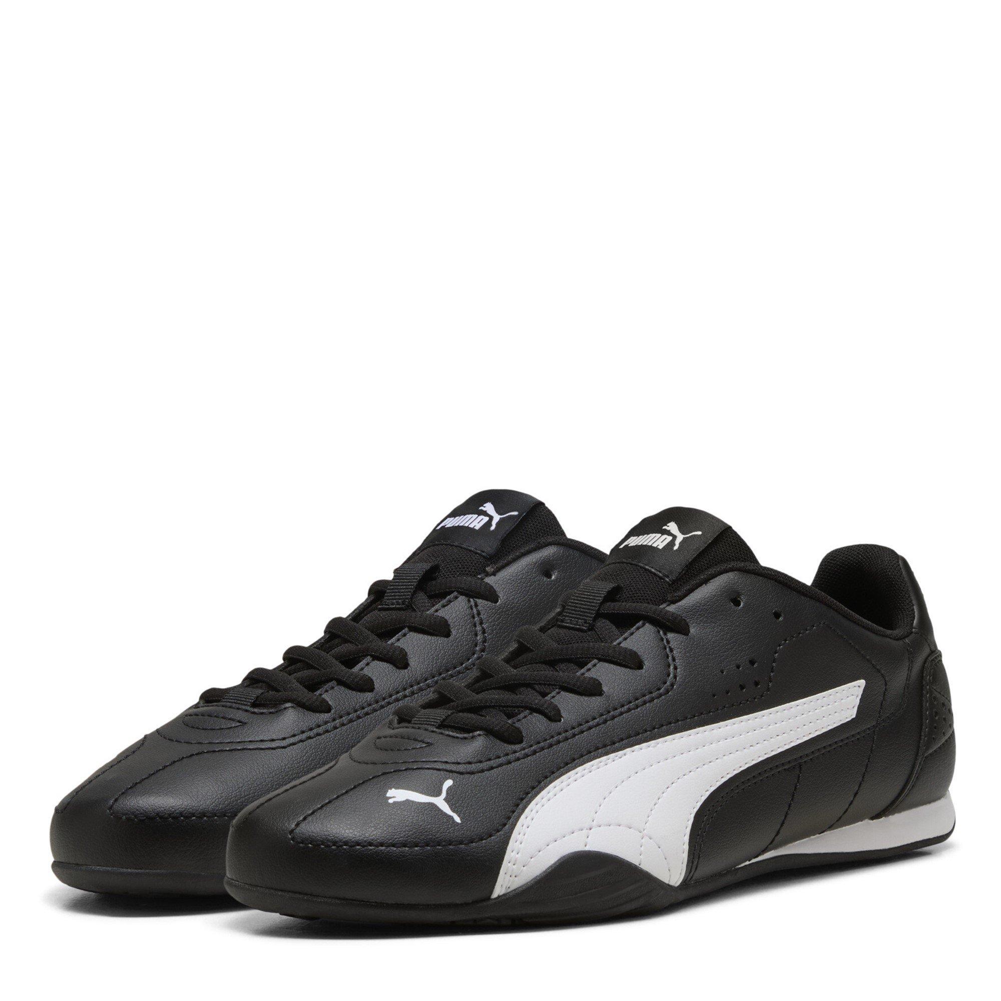 Puma Men's Catch Low-Top Trainers - Blk/Wht Leather - 9.5 (44)