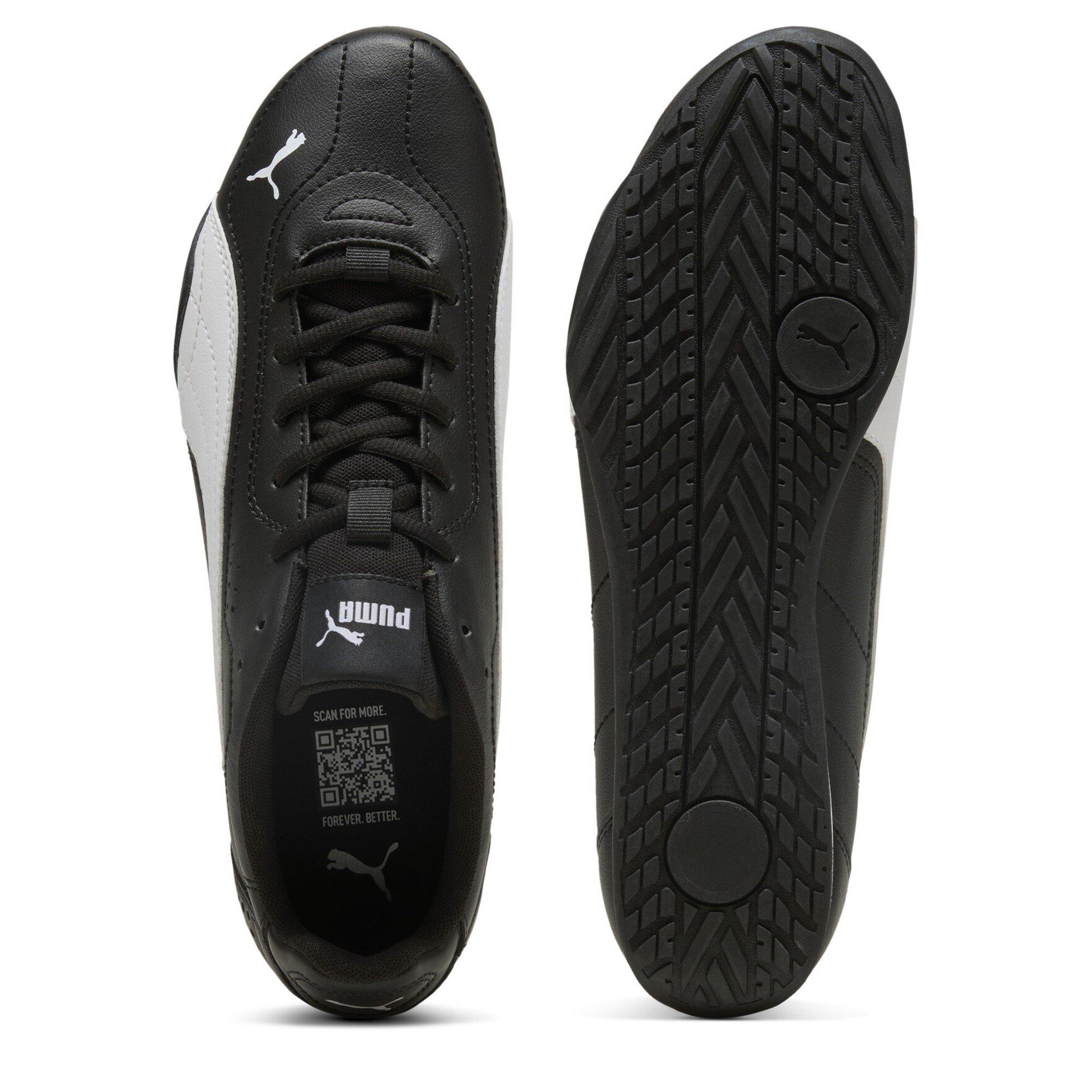 Blk/Wht Leather - Puma - Catch Low-Top Trainers - 3