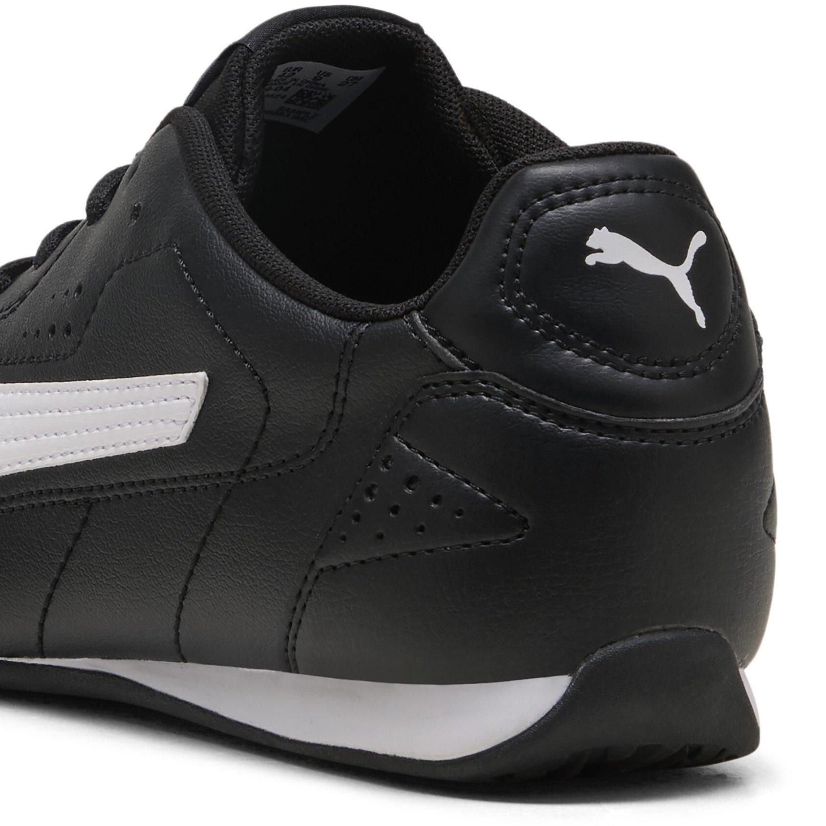 Blk/Wht Leather - Puma - Catch Low-Top Trainers - 5