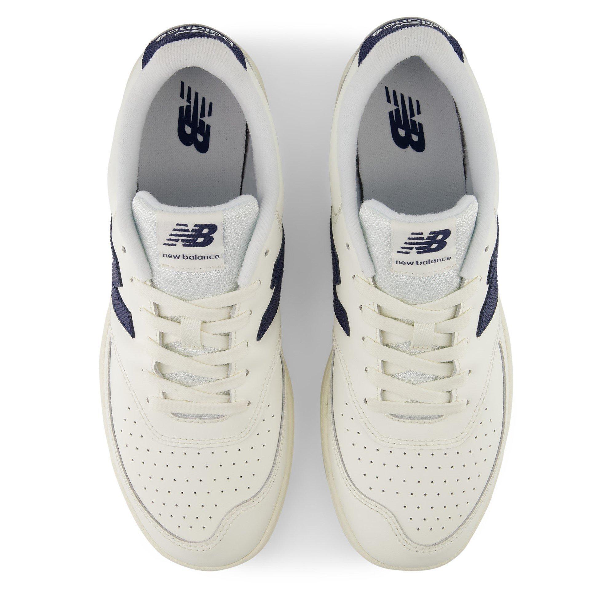 White/Navy - New Balance - Men's BB80 Leather Low-Top Trainers - 3
