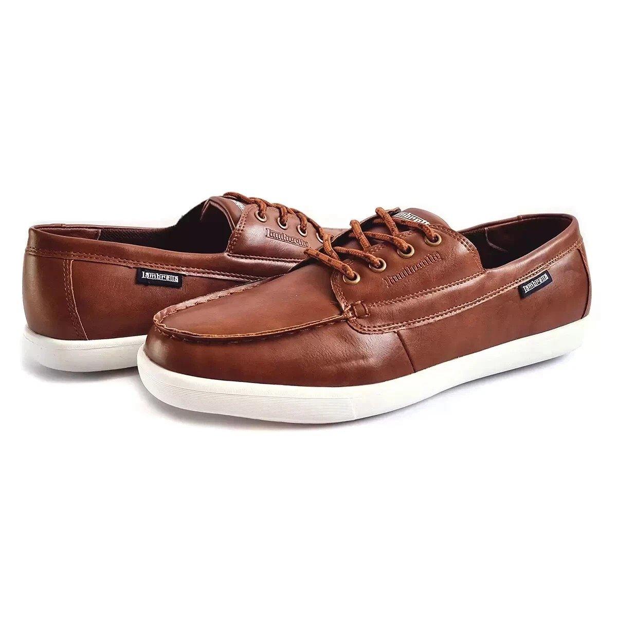 Tan - Lambretta - Vulkn Boat Shoes - 2