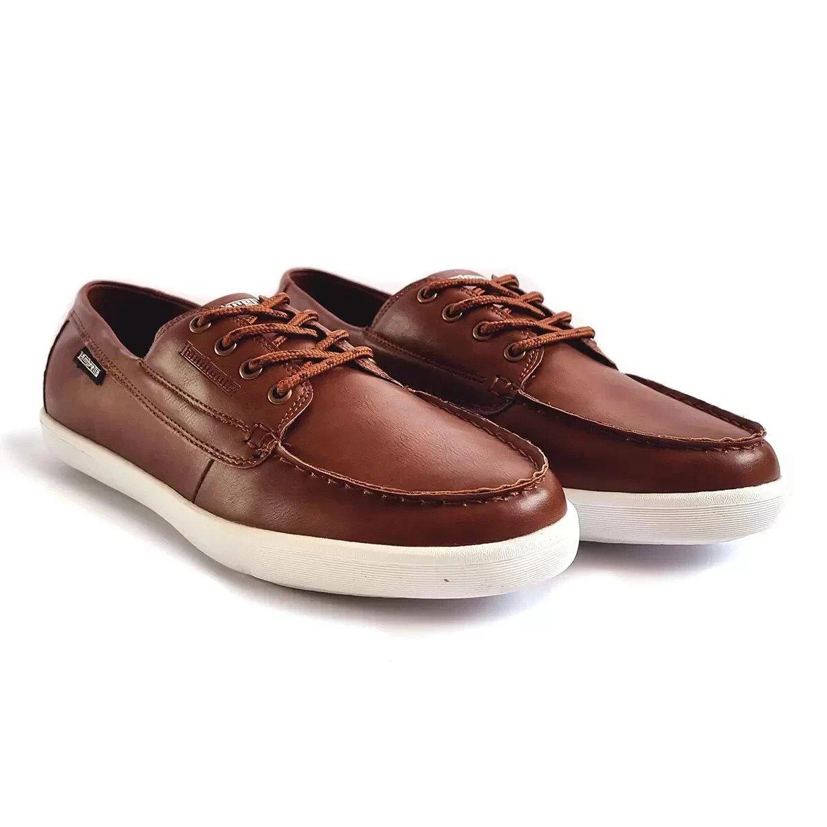 Tan - Lambretta - Vulkn Boat Shoes - 4