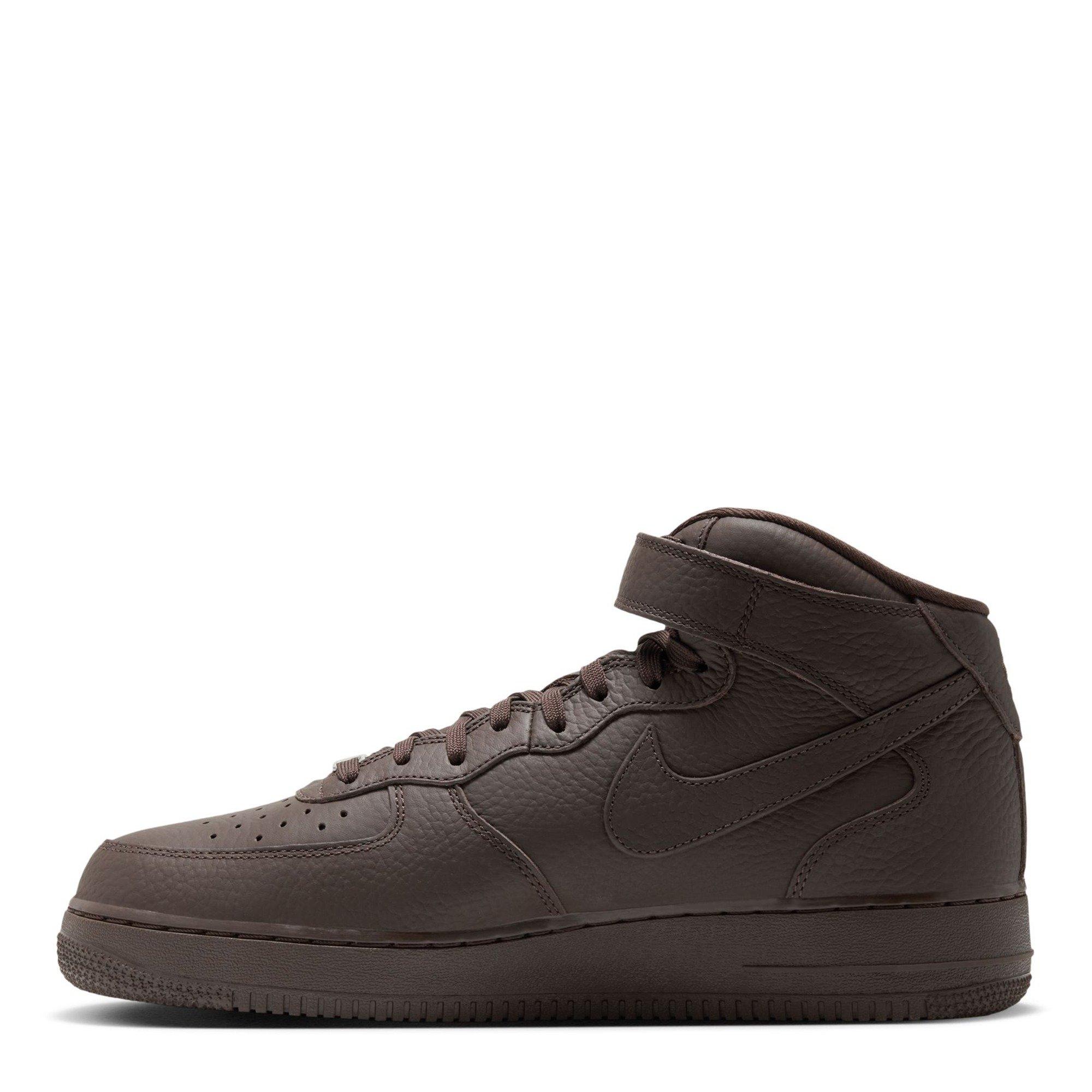 Brown - Nike - Men's Air Force 1 Mid 07 Leather Runners - 2