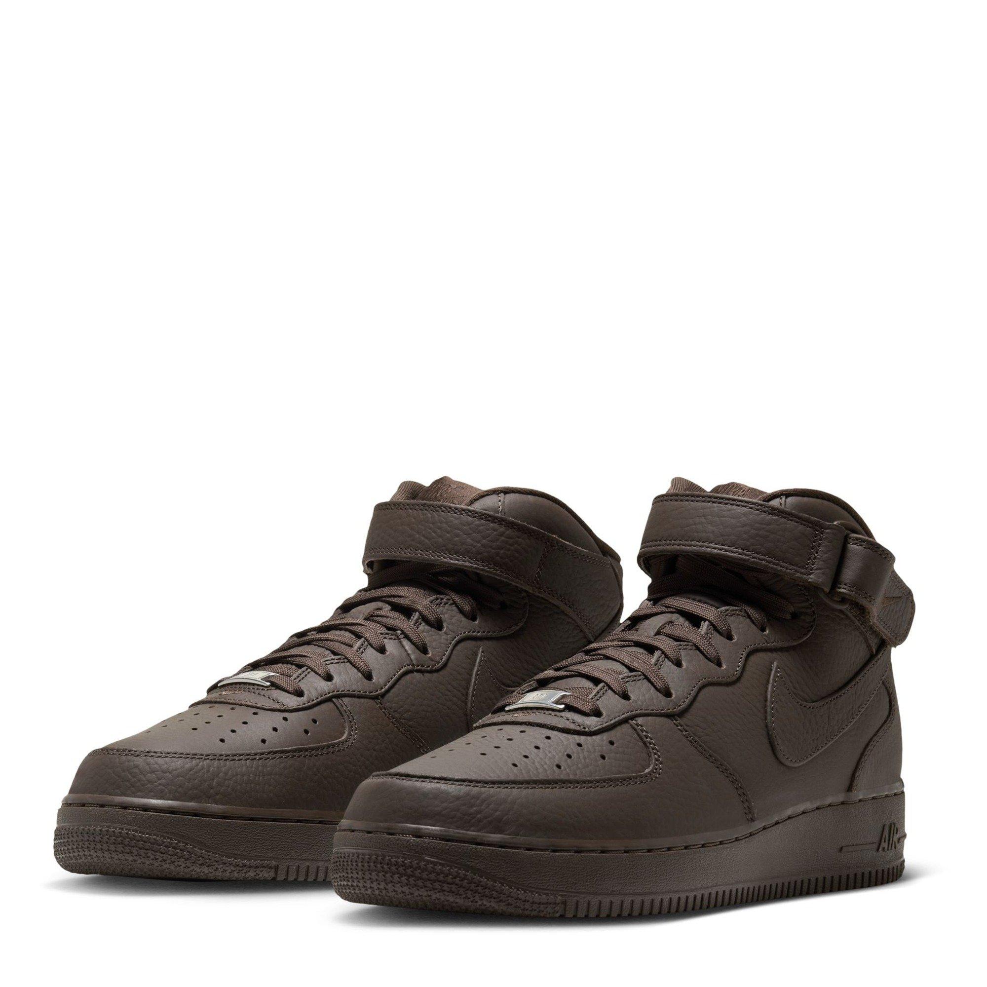 Brown - Nike - Men's Air Force 1 Mid 07 Leather Runners - 3
