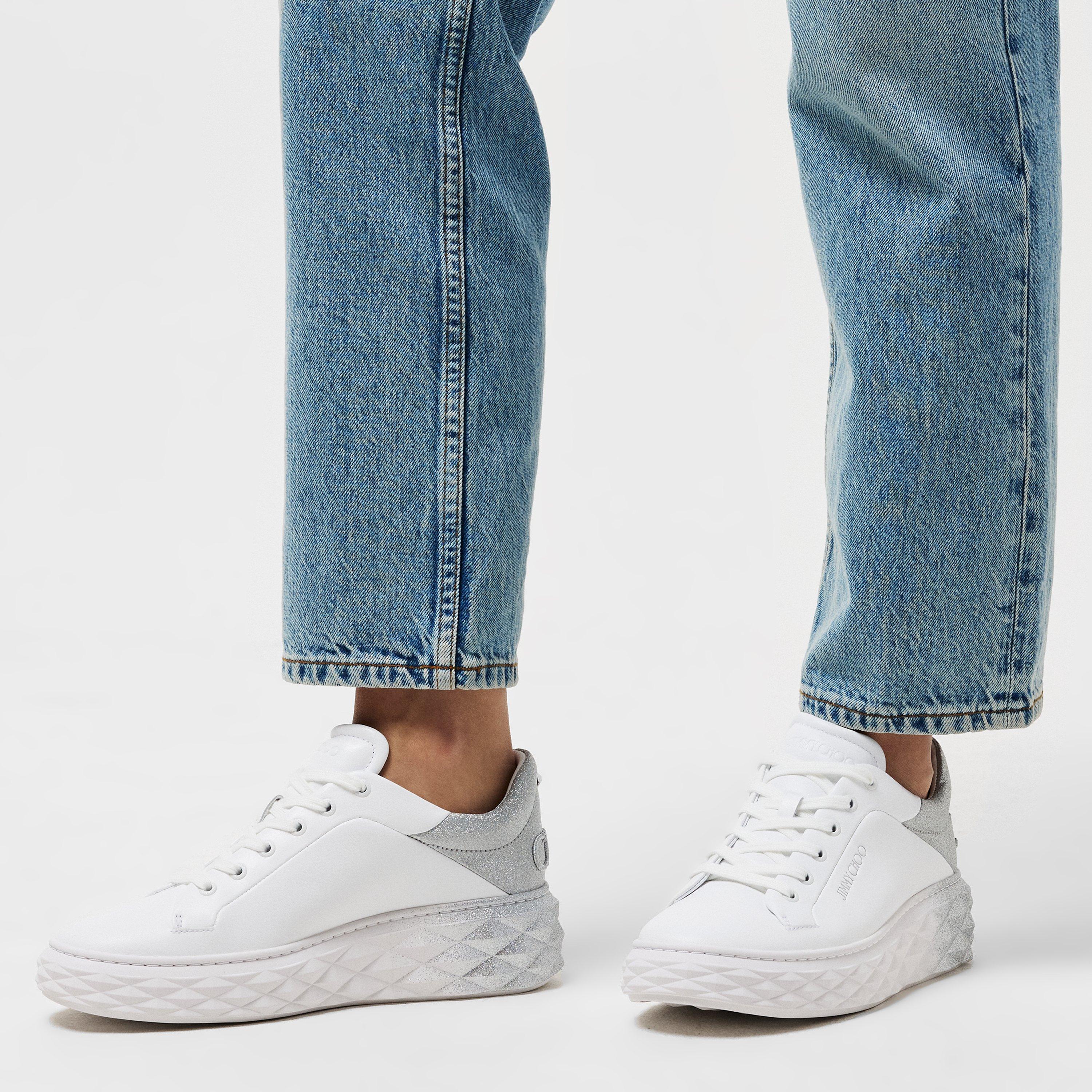 X White Silver - Jimmy Choo - Diamond Light Maxi Trainers - 3