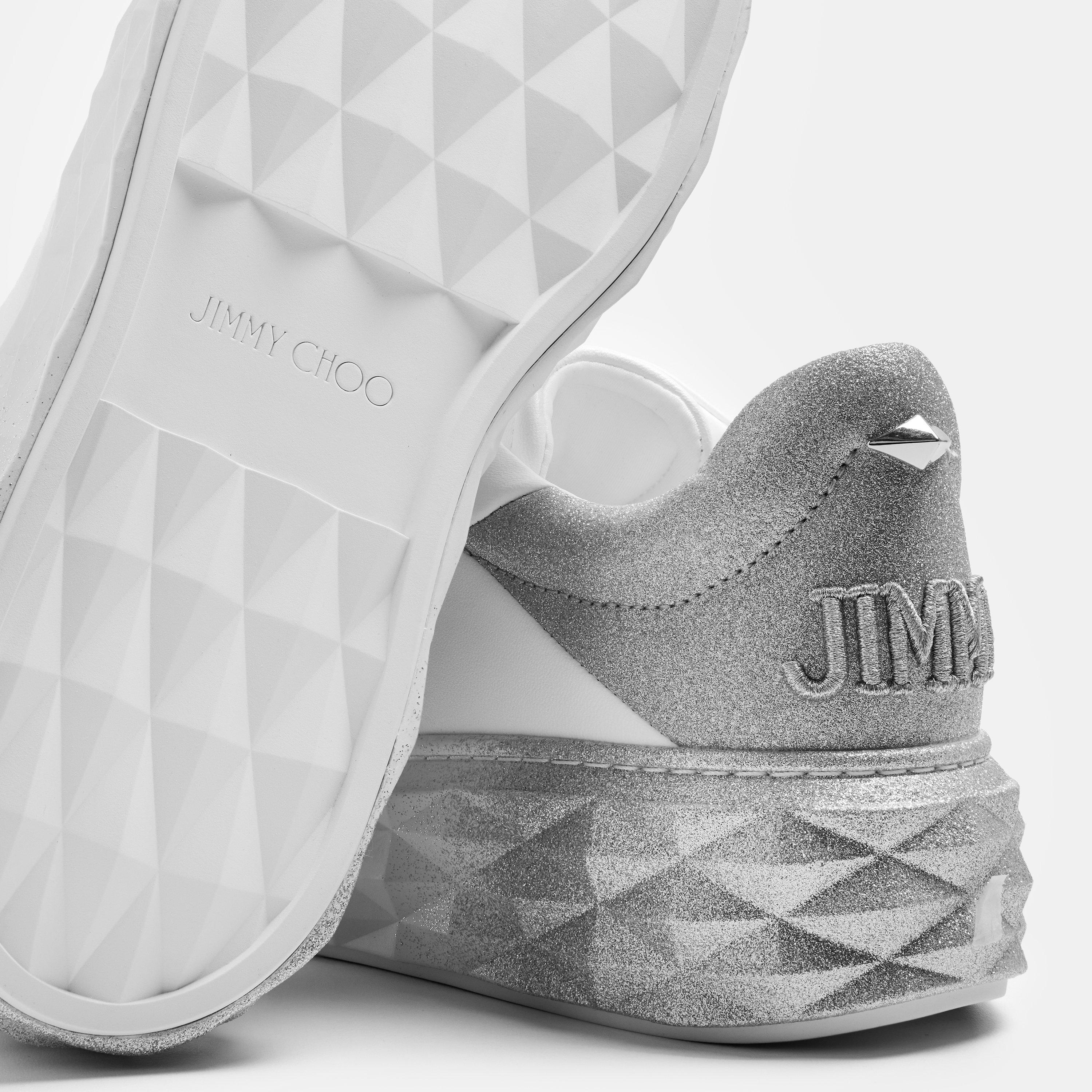 X White Silver - Jimmy Choo - Diamond Light Maxi Trainers - 4
