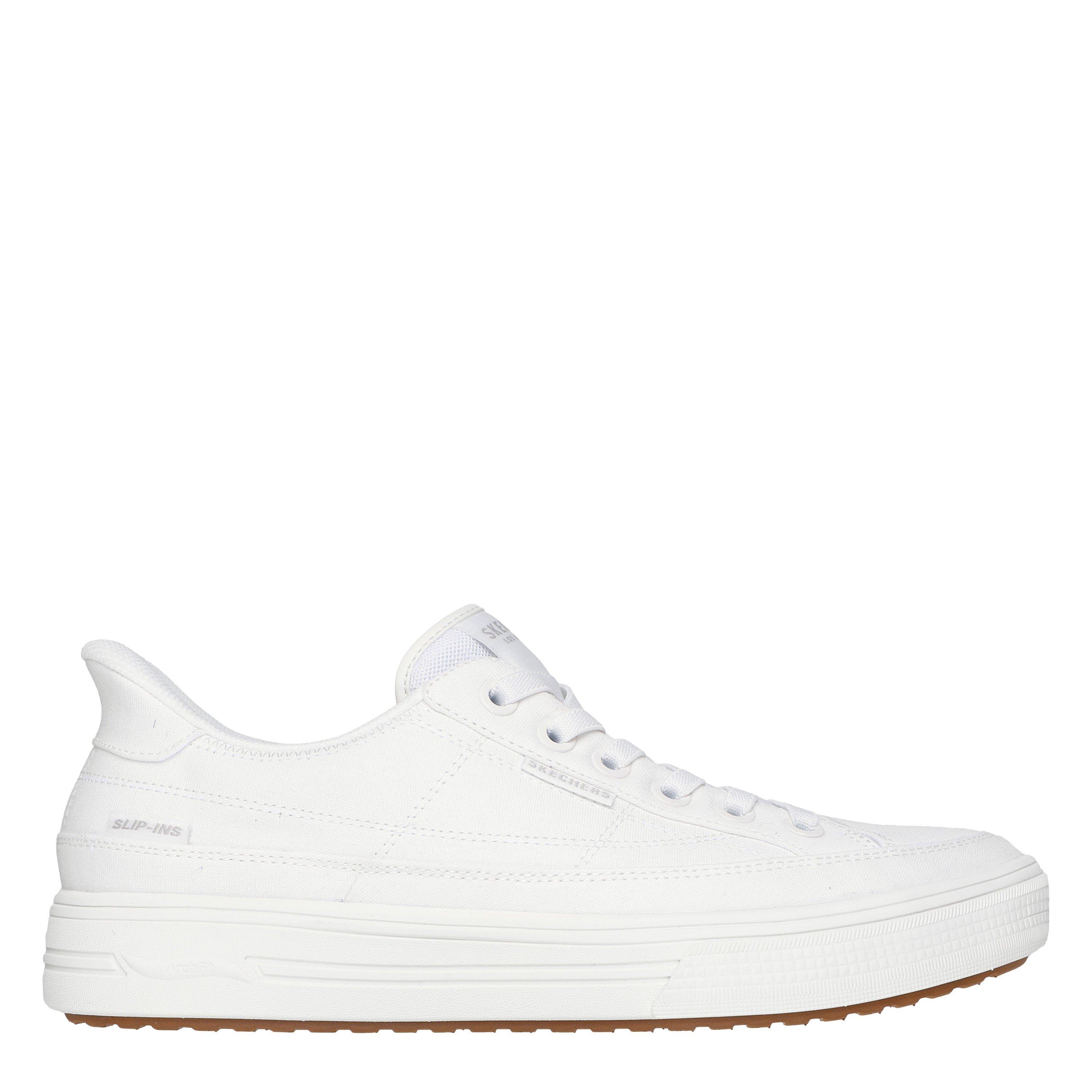 White - Skechers - Arch Fit Arcade - See Ya Ther Slip On Trainers Mens - 3