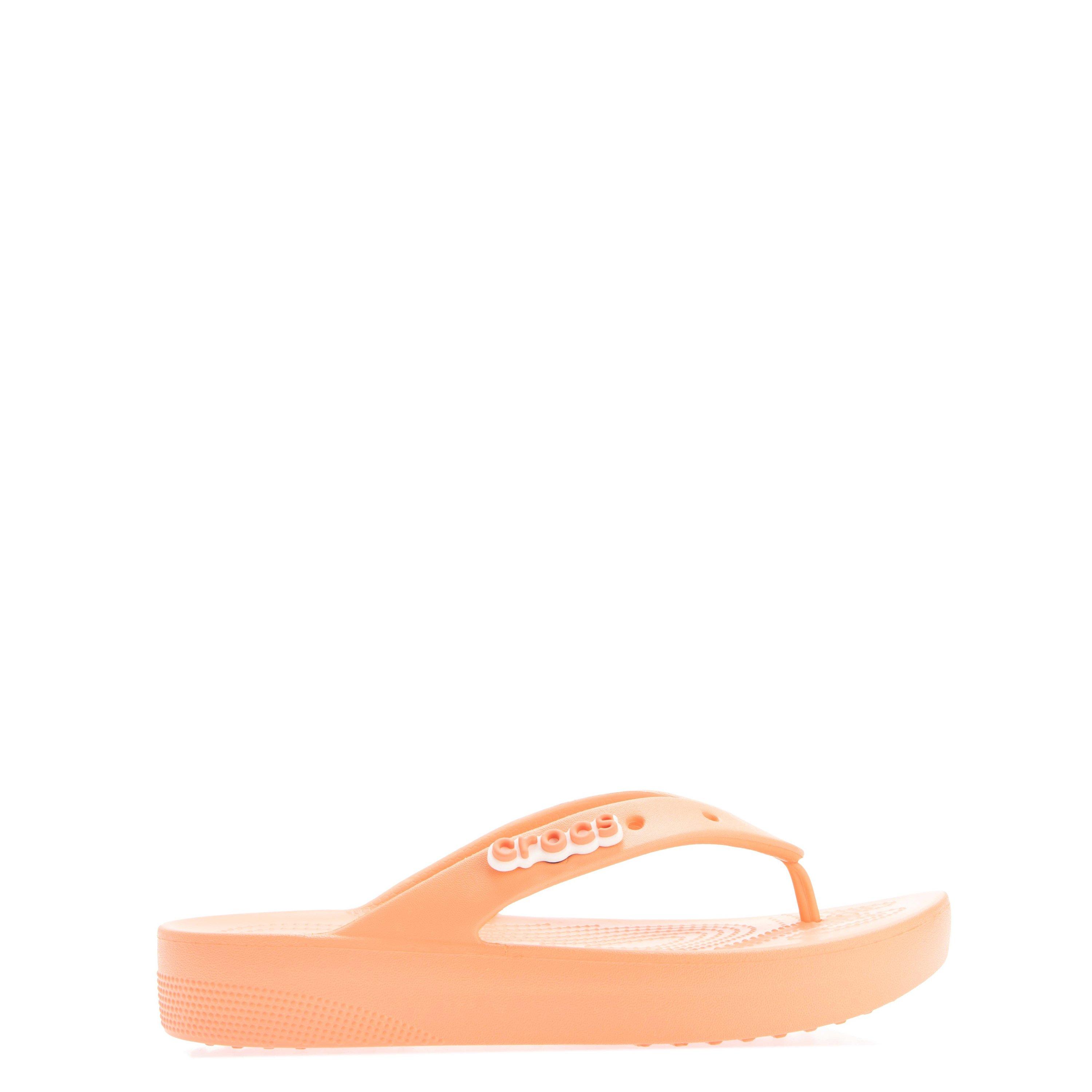 Papaya - Crocs - Crocs Classic Platform Flip Flop - 1