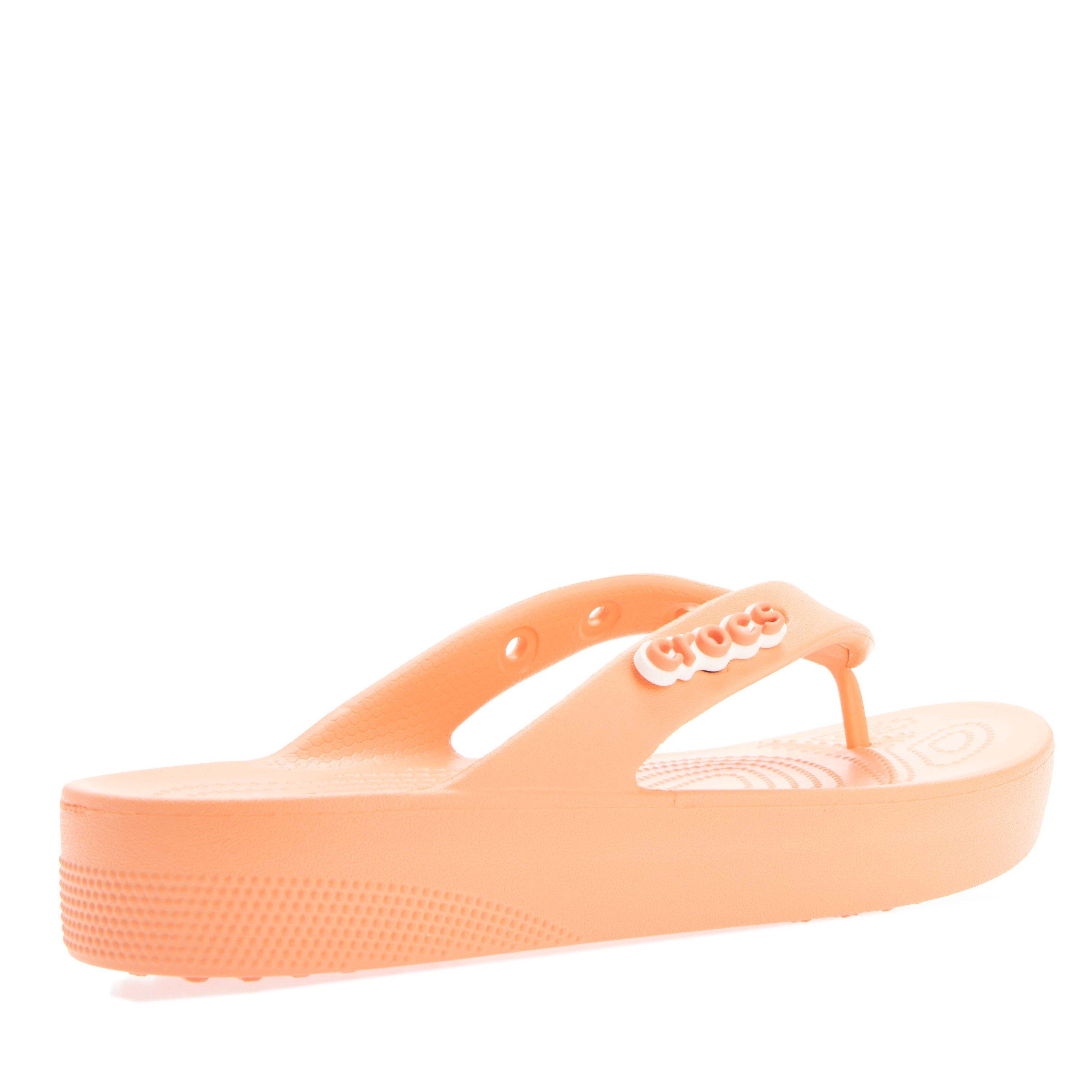Papaya - Crocs - Crocs Classic Platform Flip Flop - 4